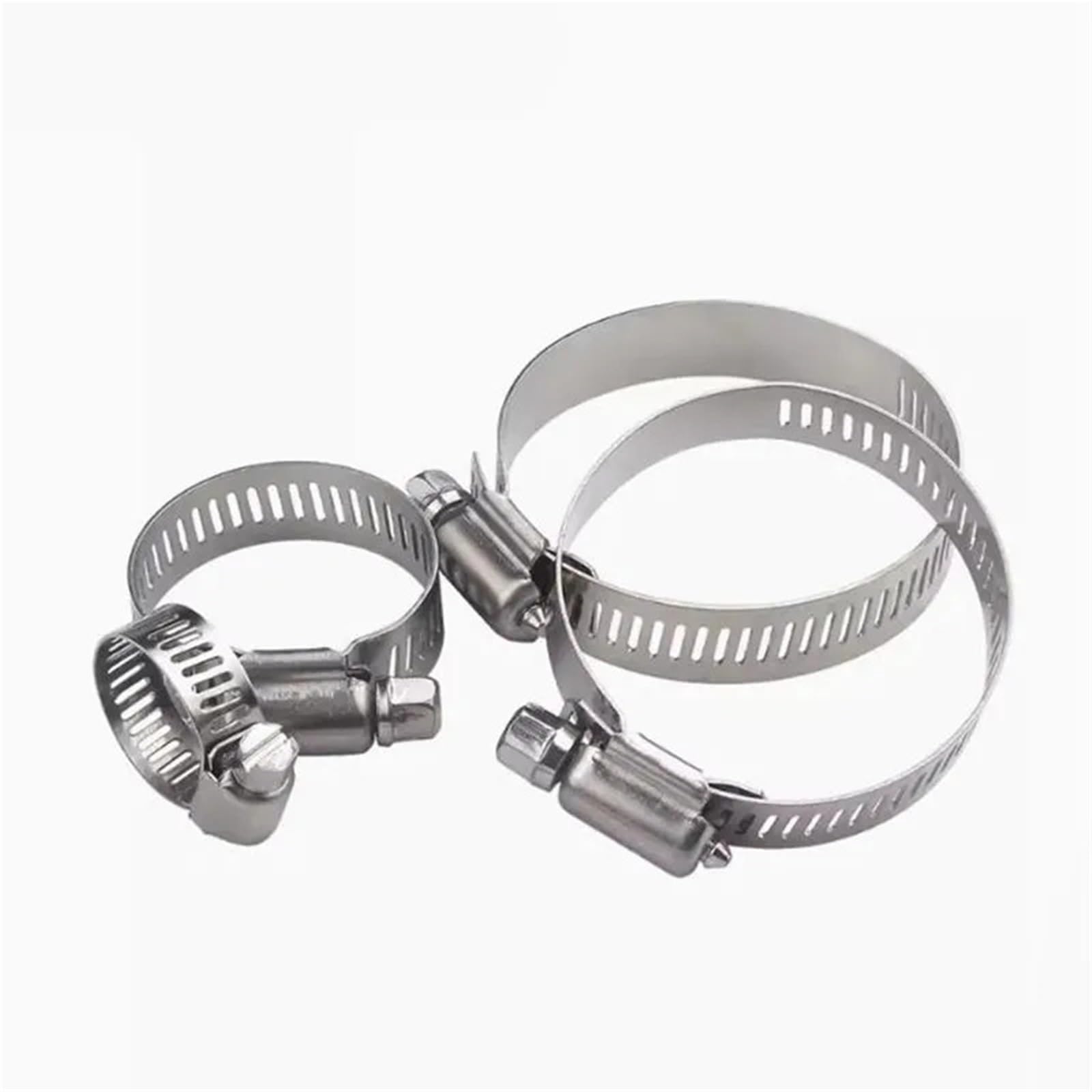 Rtgcx One Color 6Mm 8Mm 10Mm 13Mm 14Mm 16Mm 18Mm 21Mm American Type Screw Band Worm Drive Hose Clamps, 304 Stainless Steel Hose Hoop Pipe Clips