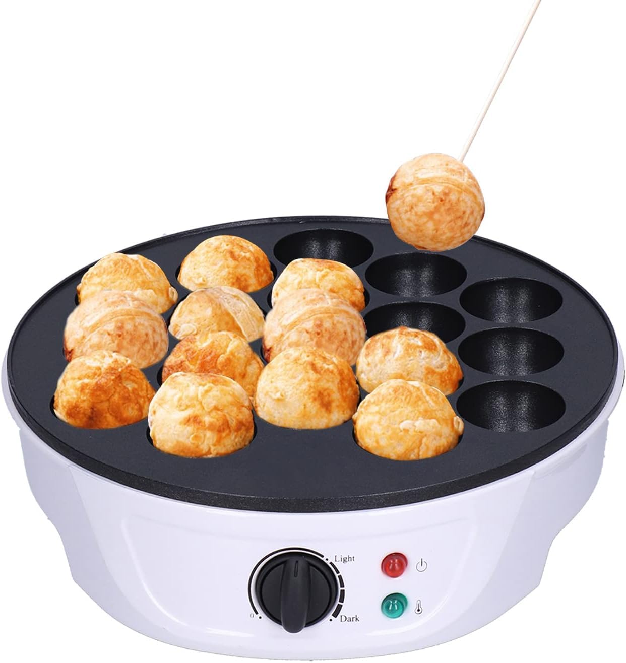 Elektrische Takoyaki-Pfanne 18 Löcher 220-240 V Tragbare Mini Japanische Takoyaki-Maschine