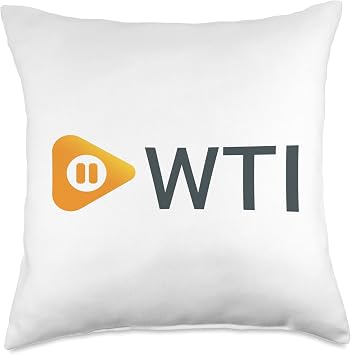 WTI Logo dark Throw Pillow