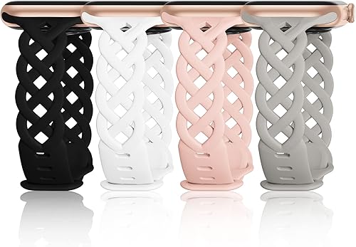 Correas de silicona delgadas compatibles con Apple Watch Band de 1.575 in, 1.496 in, 1.614 in, 1.654 in, 1.732 in, 1.772 in y 1.929 in, correa Correas de silicona delgadas compatibles con Apple Watch Band de 1.575 in, 1.496 in, 1.614 in, 1.654 in, 1.732 in, 1.772 in y 1.929 in, correa