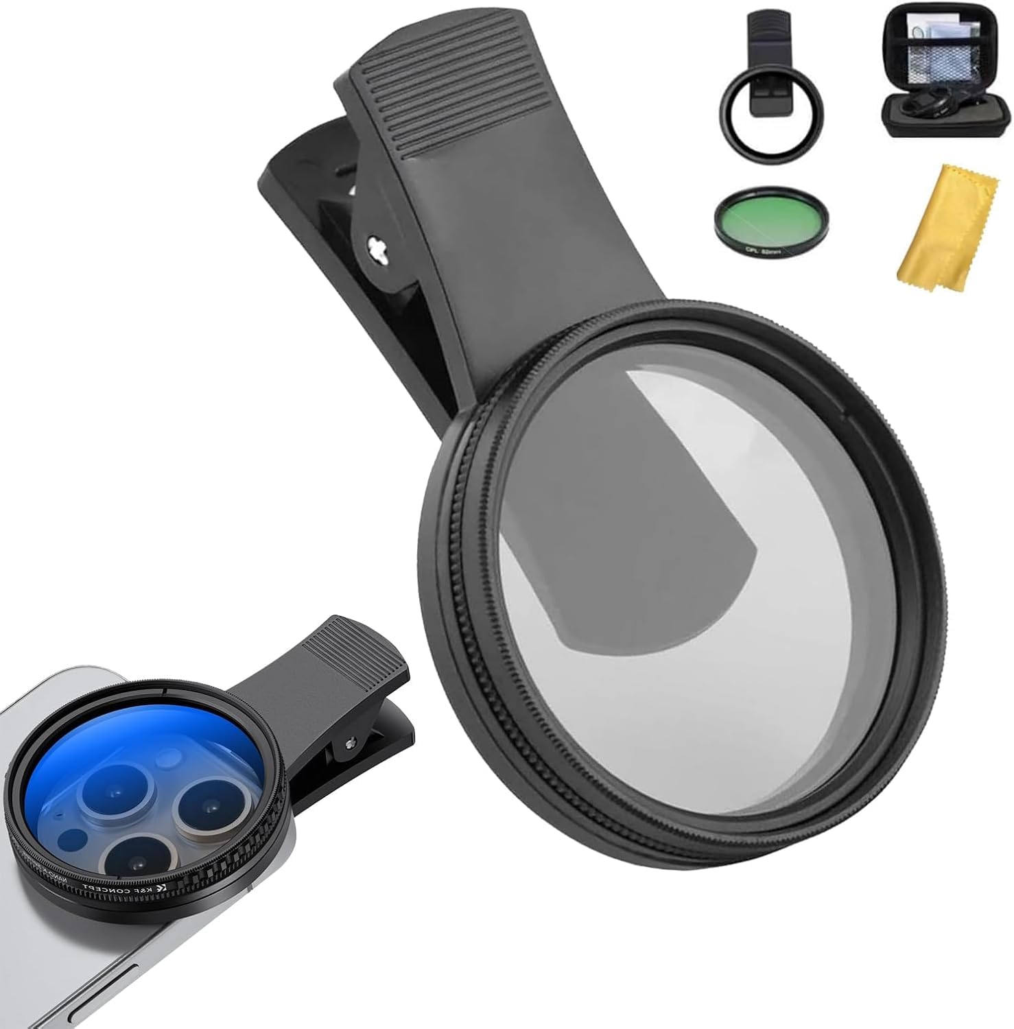Nd Filter for Mobile Set, Mobile Lens for Photography Kit,Nd Filter for Mobile Compatible with Most Smartphones for Outdoor Photography-picture-17