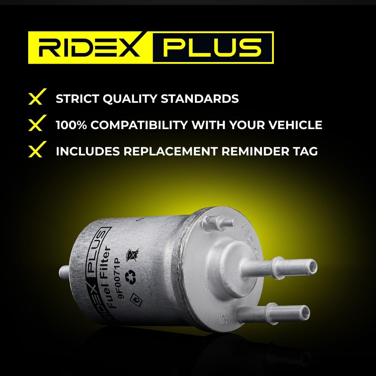 RIDEX PLUS 9F0495P Filtro carburante con guarnizione Compatibilità con MERCEDES-BENZ Classe A W177