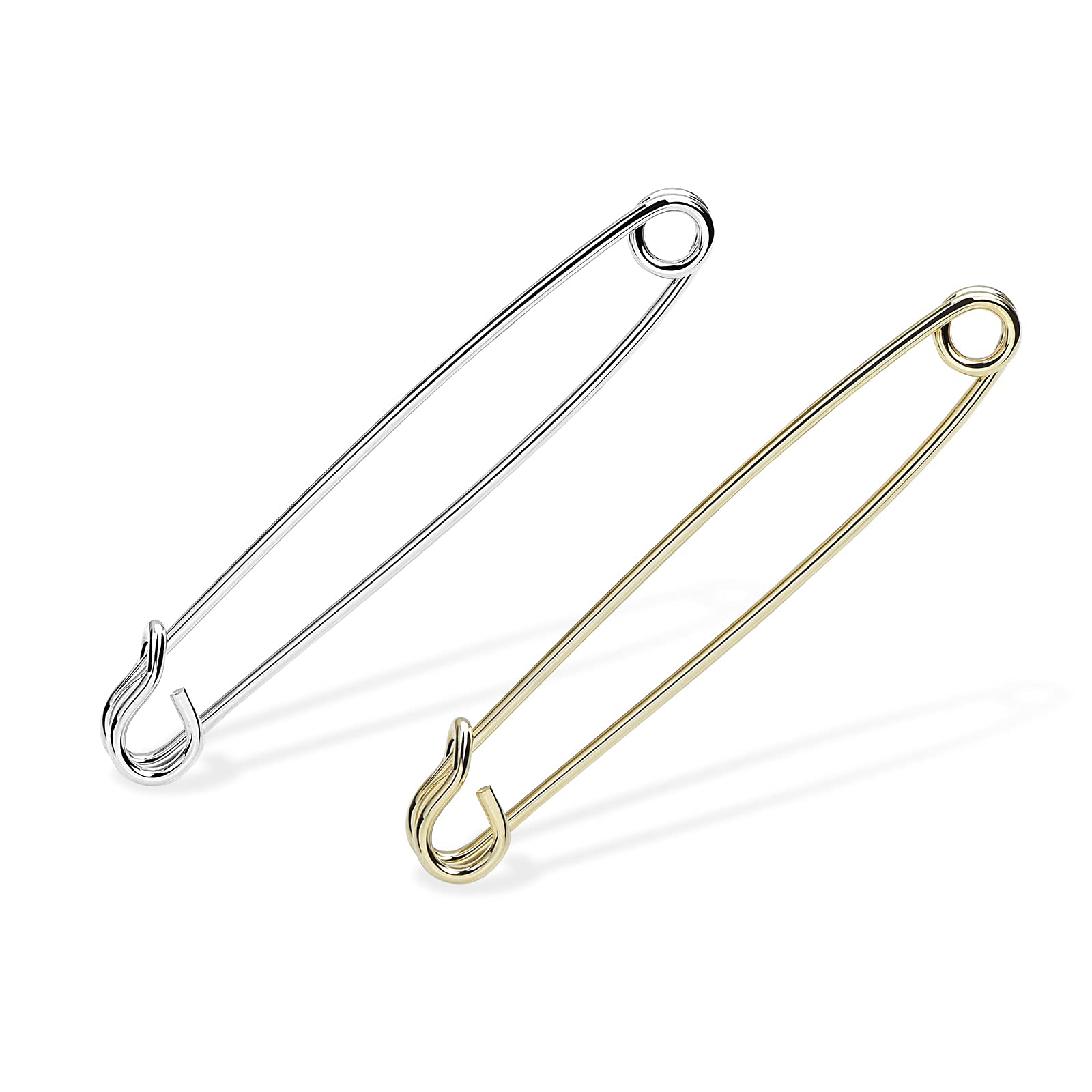 Men's Metal Collar Pins Safety Pin Style Tie Bar Cravat Pins Shirt Collar Stay Tie Pins for Wedding Business