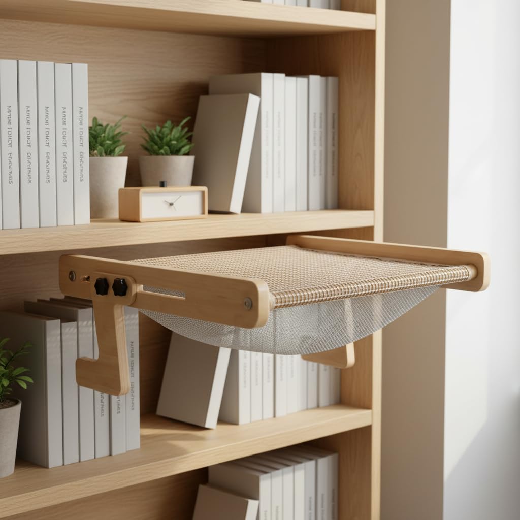 Amaca per Gatti, Cuccia Sospesa in Legno, style to 3 | Componenti in plastica, Cuccia sospesa gatti, Spazio per graffiare, Per gatti domestici