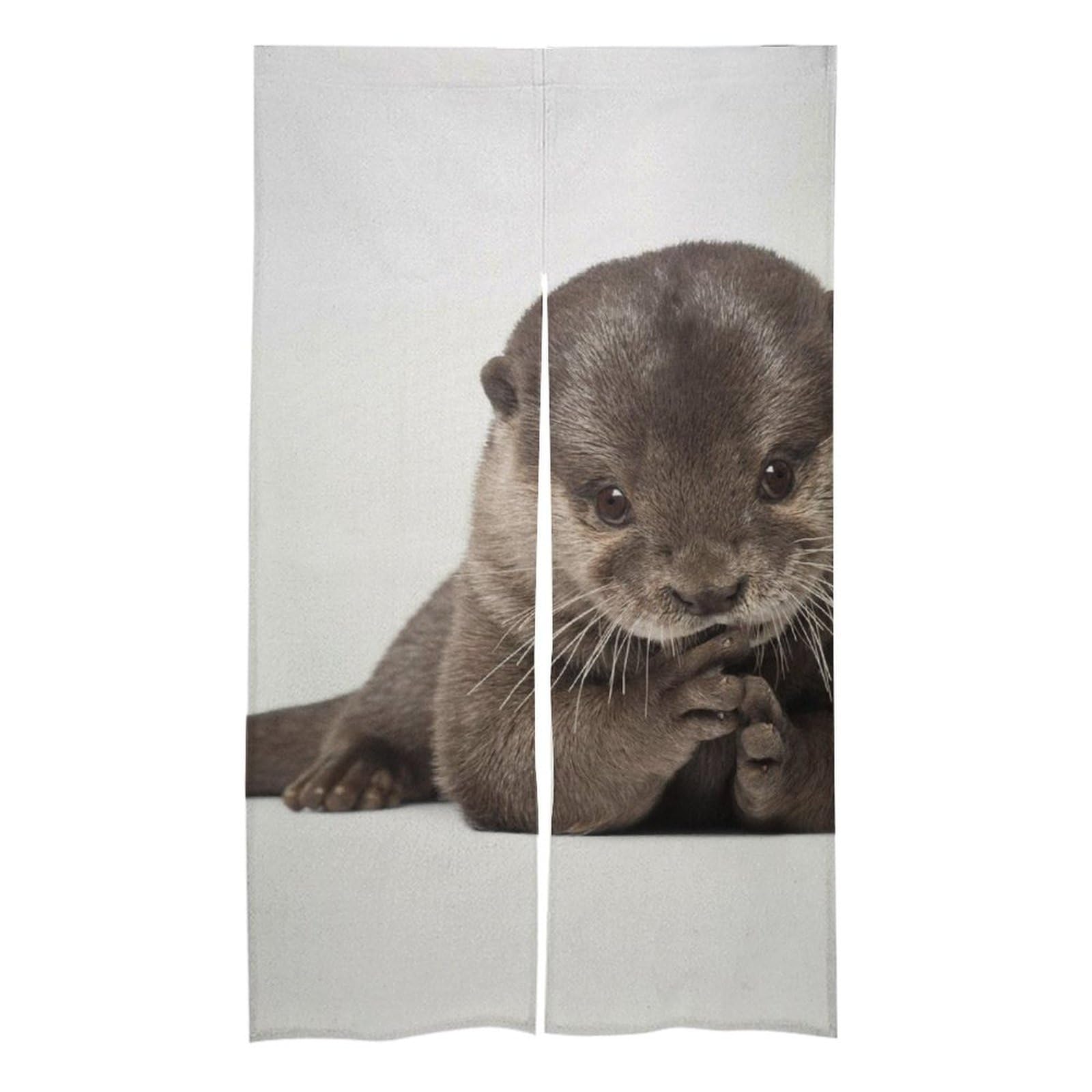 Rideau de porte noren japonais animal pour isolation thermique de cuisine 86x145 cm