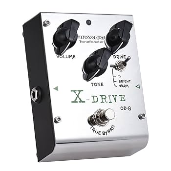 Biyang Overdrive Pedal, Guitar Effect Pedal Changeable Chip