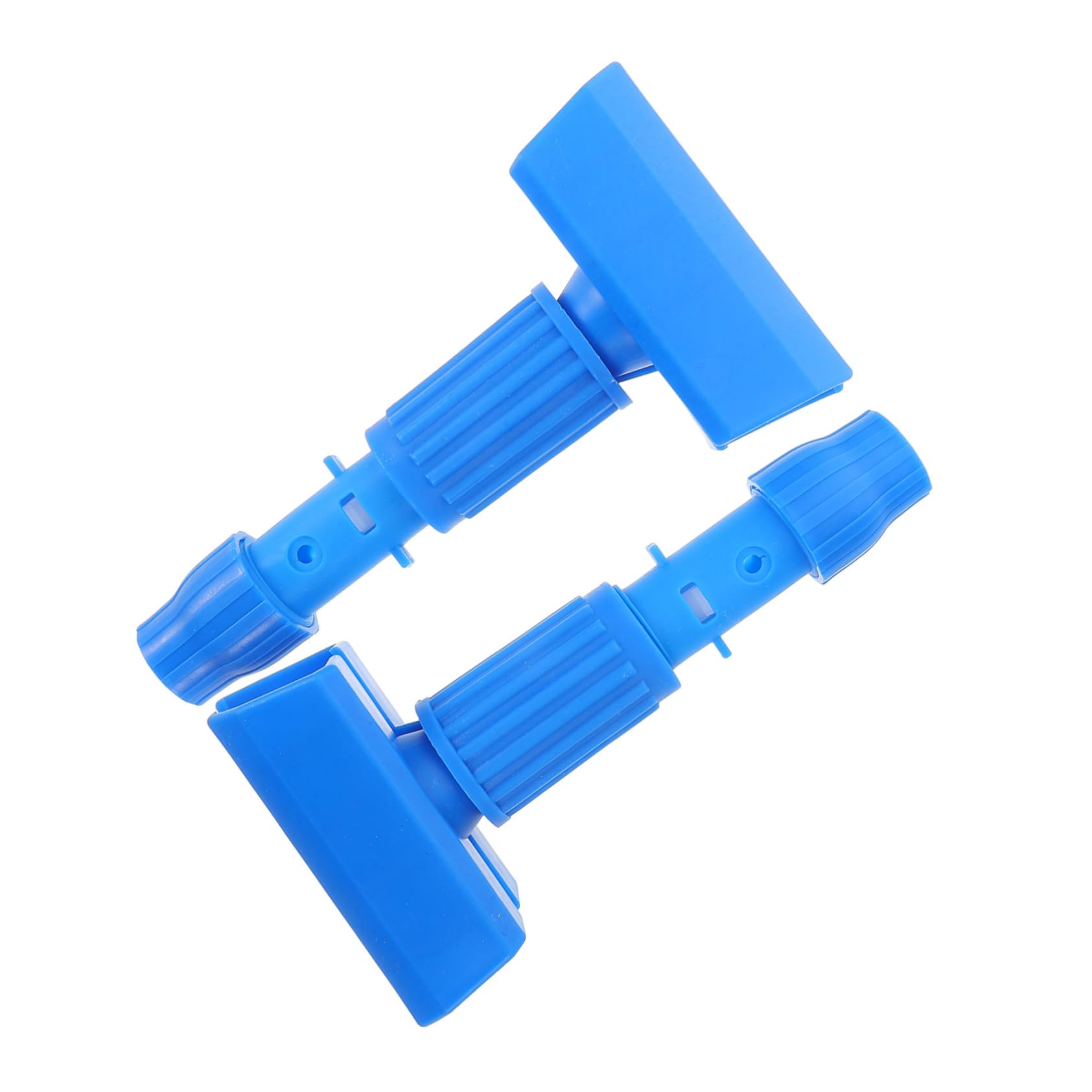 IWOWHERO 2pcs Commercial Mop Head Clamp Heavy Duty Reusable Holder for Quick Mop Head Changes Cleaning Supplies for Home and Workplace Use