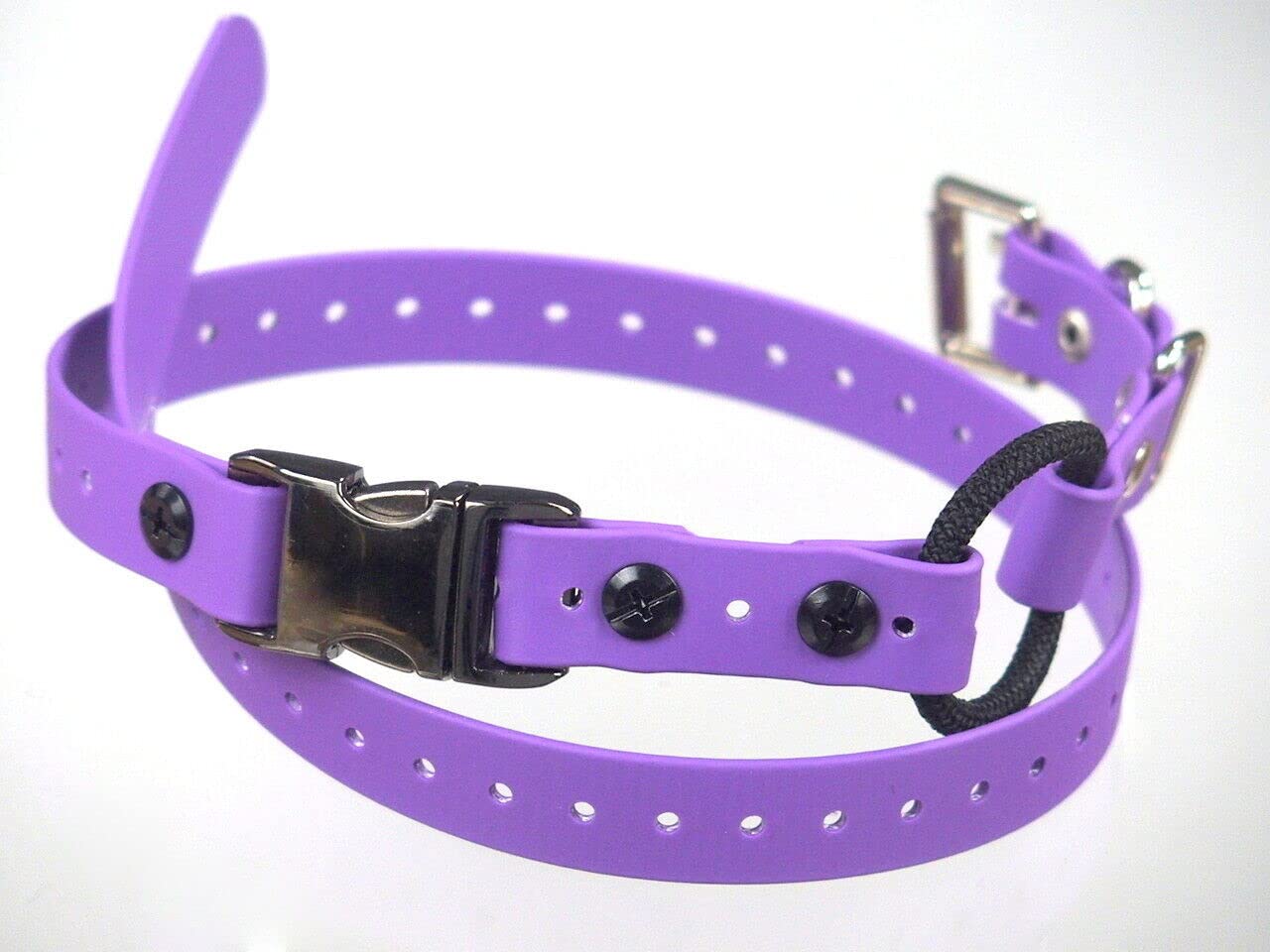 くださいま Educator Bungee Dog Collar， Biothane， Waterproof， Odorproof