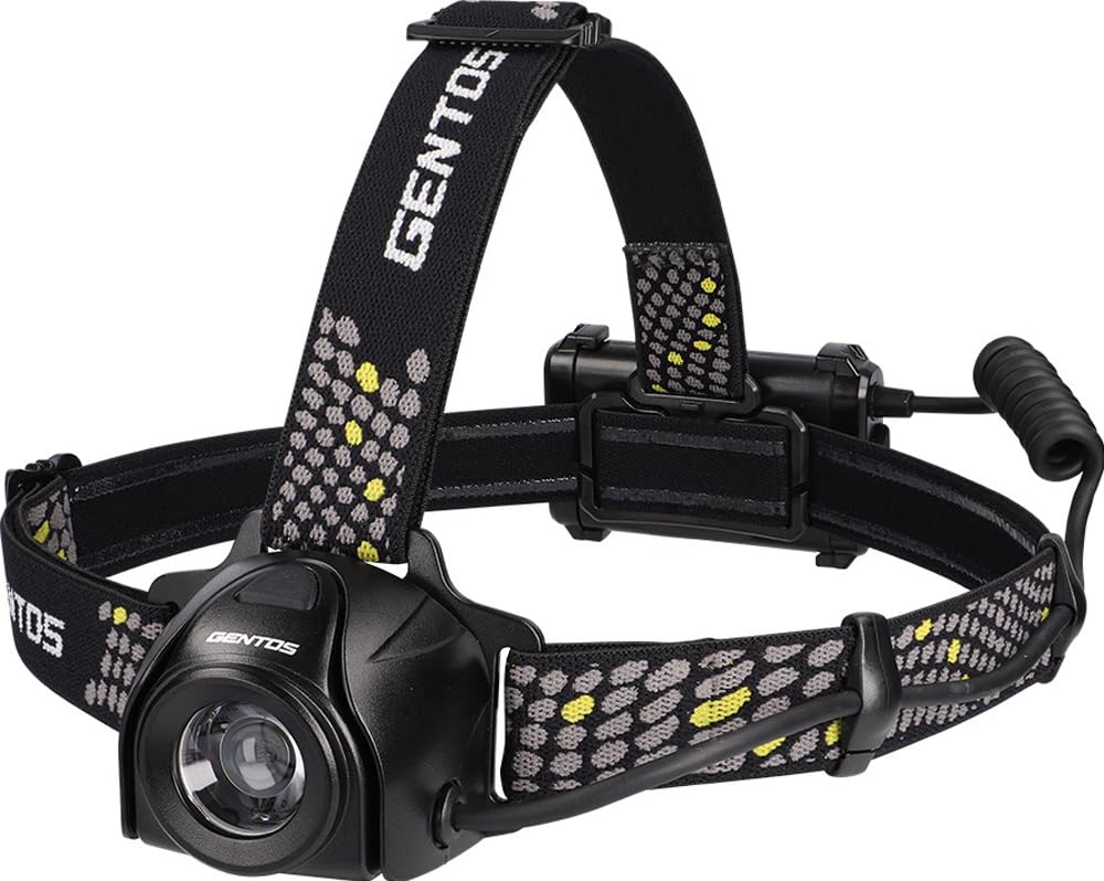 GENTOS(ジェントス) LED ヘッドライト USB充電式 【明るさ700ルーメン/実用点灯6時間/後部認識灯】 専用充電池または単3形電池3本 (別売り) 使用 ヘッドベイダー HV-133H