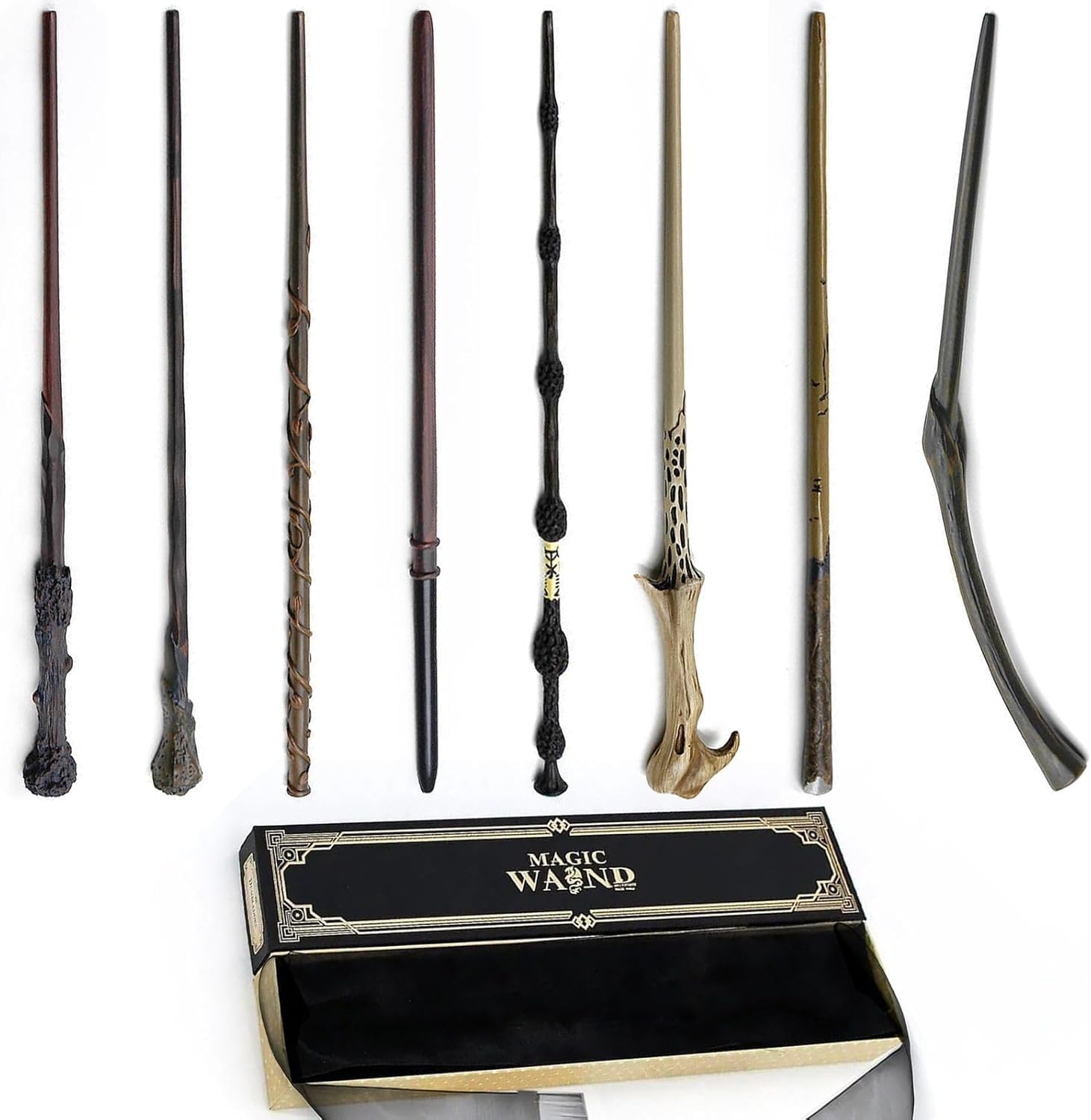 Home Smart Magic Wand collection of Wizard Wands Cast Metal Wand Premium Box (C)
