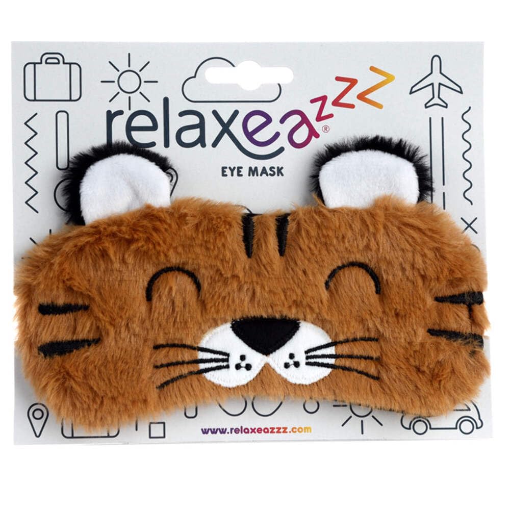 Puckator Plush Adoramals Tiger Eye Mask