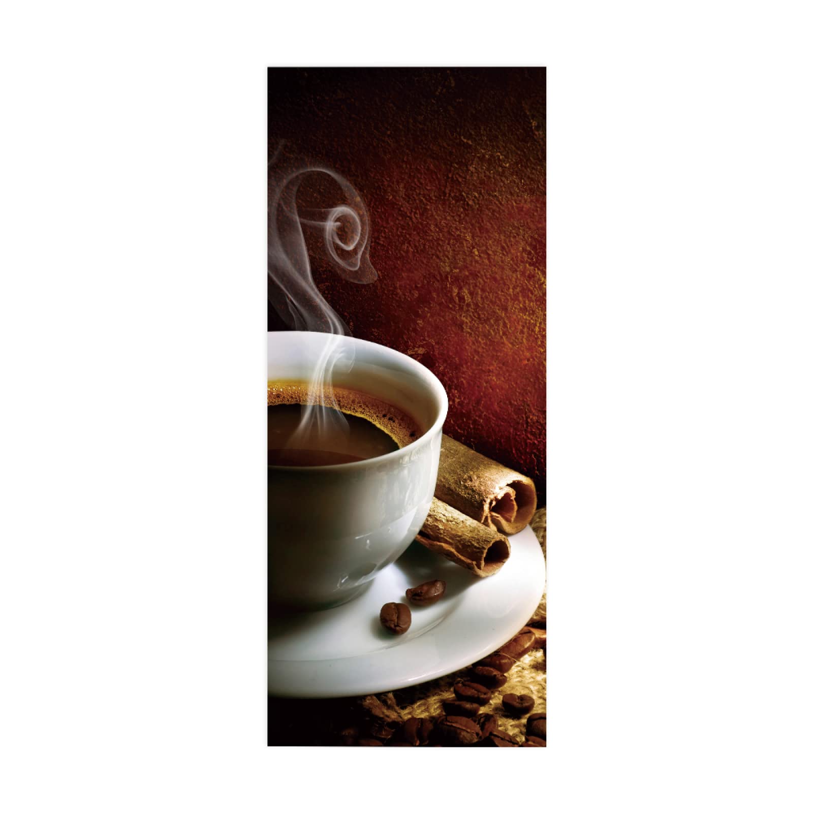 3D Door Sticker Abstract Coffee W100 x H200 cm Waterproof Mural Vinyl Wall for Interior Doors Livingroom Bedroom Bathroom Office Home Decor