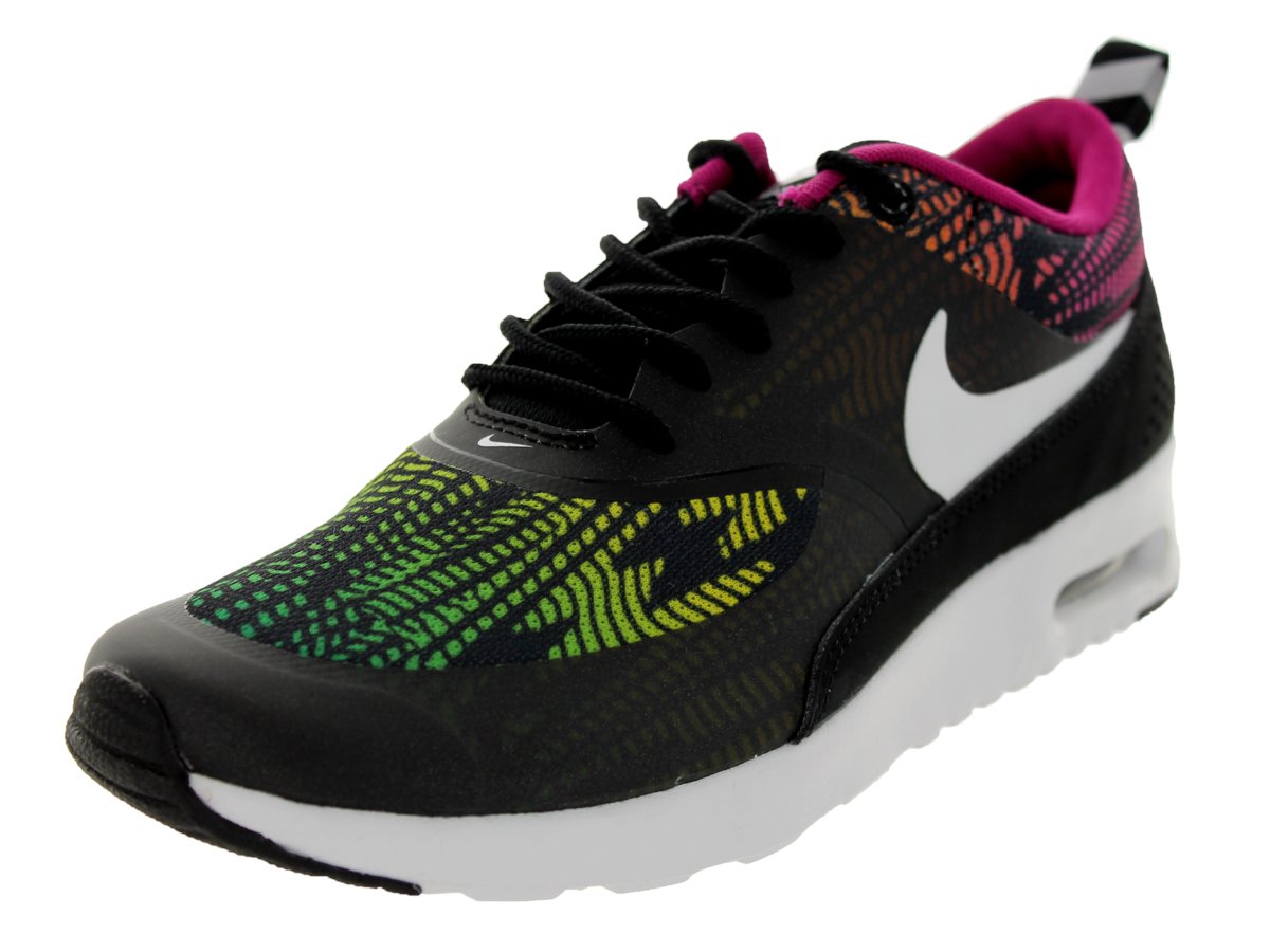 nike air max thea black print trainers