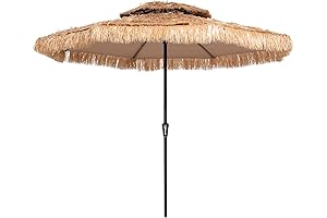 JEAREY 10FT Large Tiki Outdoor Umbrella