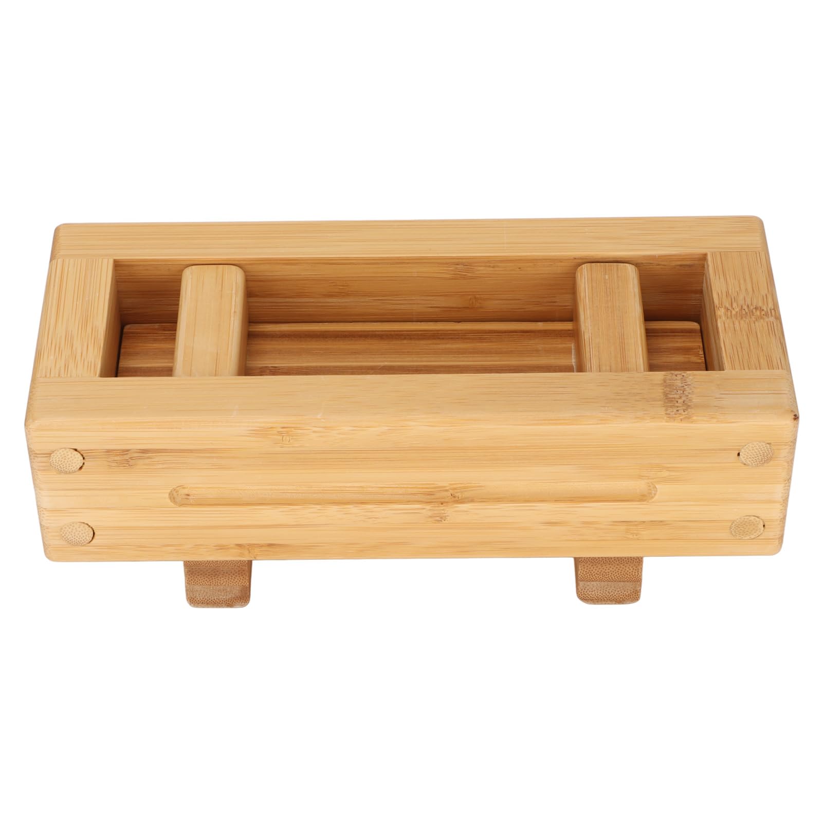 Molde de Arroz de Madera Aramox para Cocinar, Molde de Prensa de Sushi de Madera, Caja de Molde de Arroz Portátil Rectangular sin Olor DIY