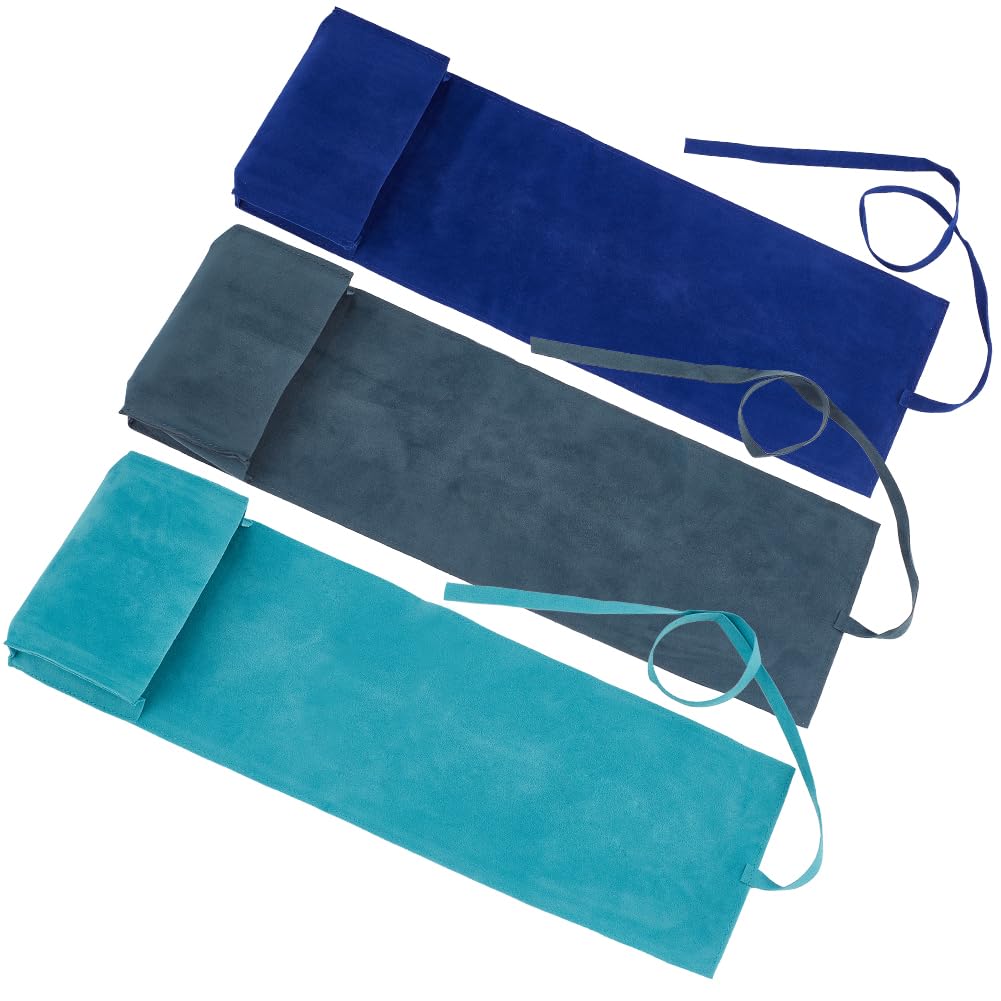 CREATCABIN 3Pcs Tarot Card Holder Kit Velvet Tarot Card Bag Storage Contains Witchcraft Supplies Set Tarot Spread Cloth Wrap Tarot Drawstring Pouch for Divination Witchcraft Pagan 2.95x4.96 Inch