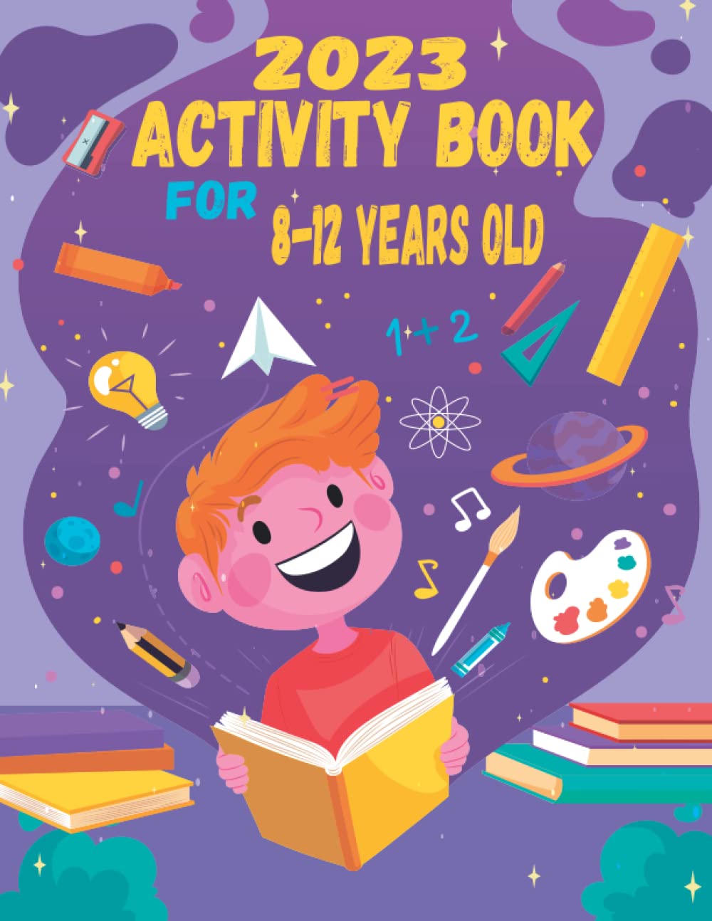 Activity book for 8-12 YEARS OLD: mixed puzzl book-kids activity for 8 9 10 11 12 years ,Word search, Sudoku coloring pages, Mazes and Draw