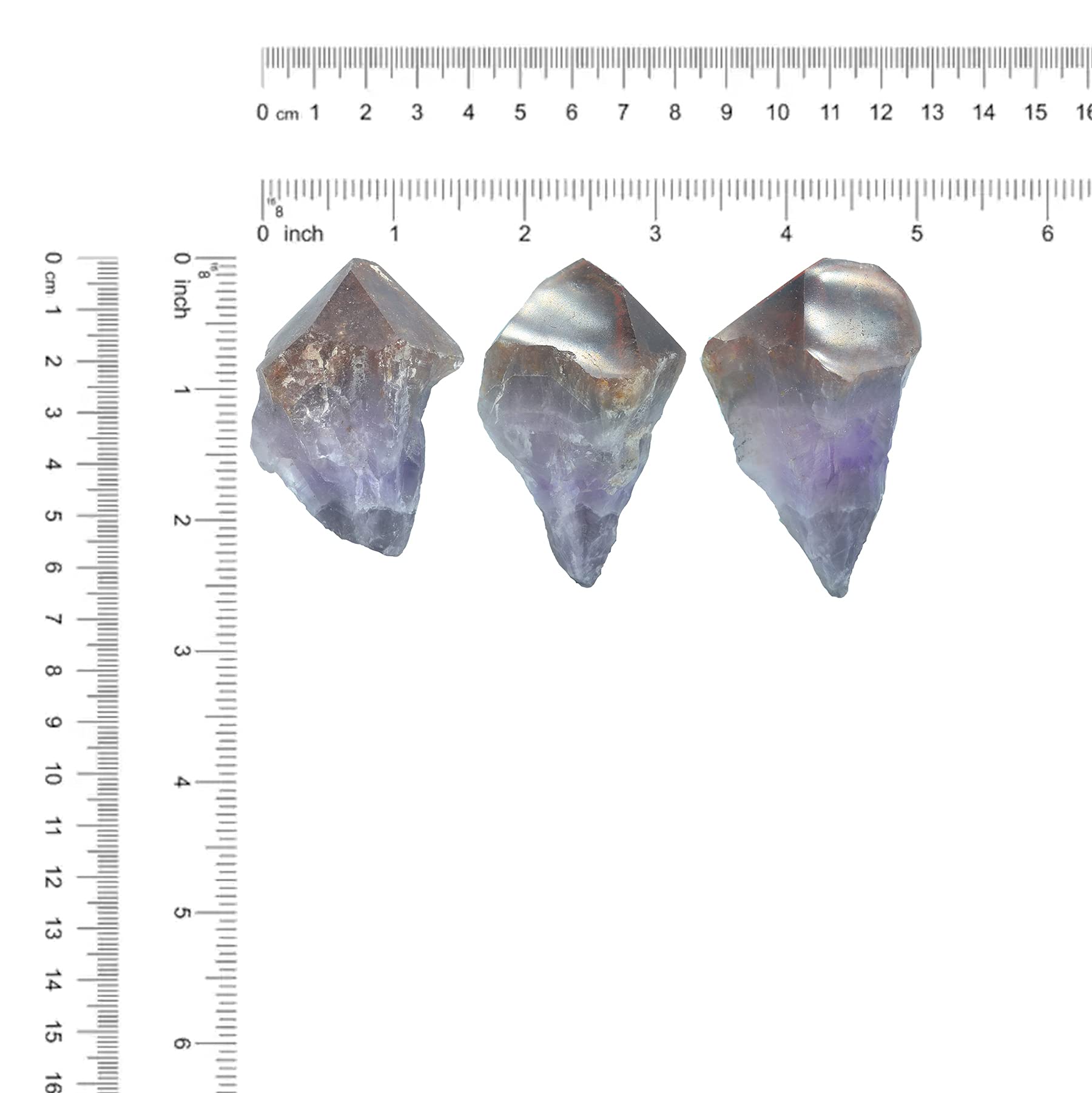 Pietra a mano in cristallo naturale Super 7 Ametista Brasile lunga 3-4 cm, almeno 20 grammi - un pezzo