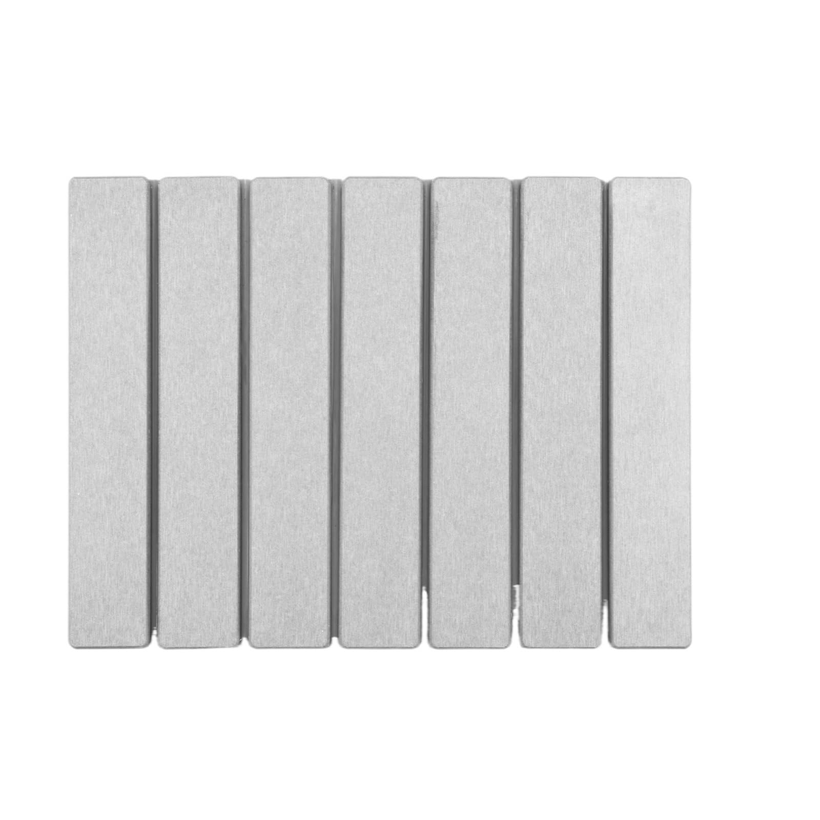 Alfombrilla de Secado Plegable for Platos, Antideslizante, Reutilizable(Medium Gray)