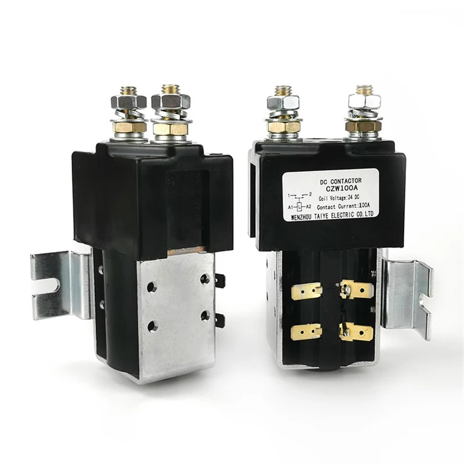 CZW100 1ON (normalnie otwarty) DC stycznik do obsługi wózków widłowych Wehicle Car Winch 12V 24V 36V 48V 60V 72V DC stycznik 1 szt. (kolor: 1NO DC48)