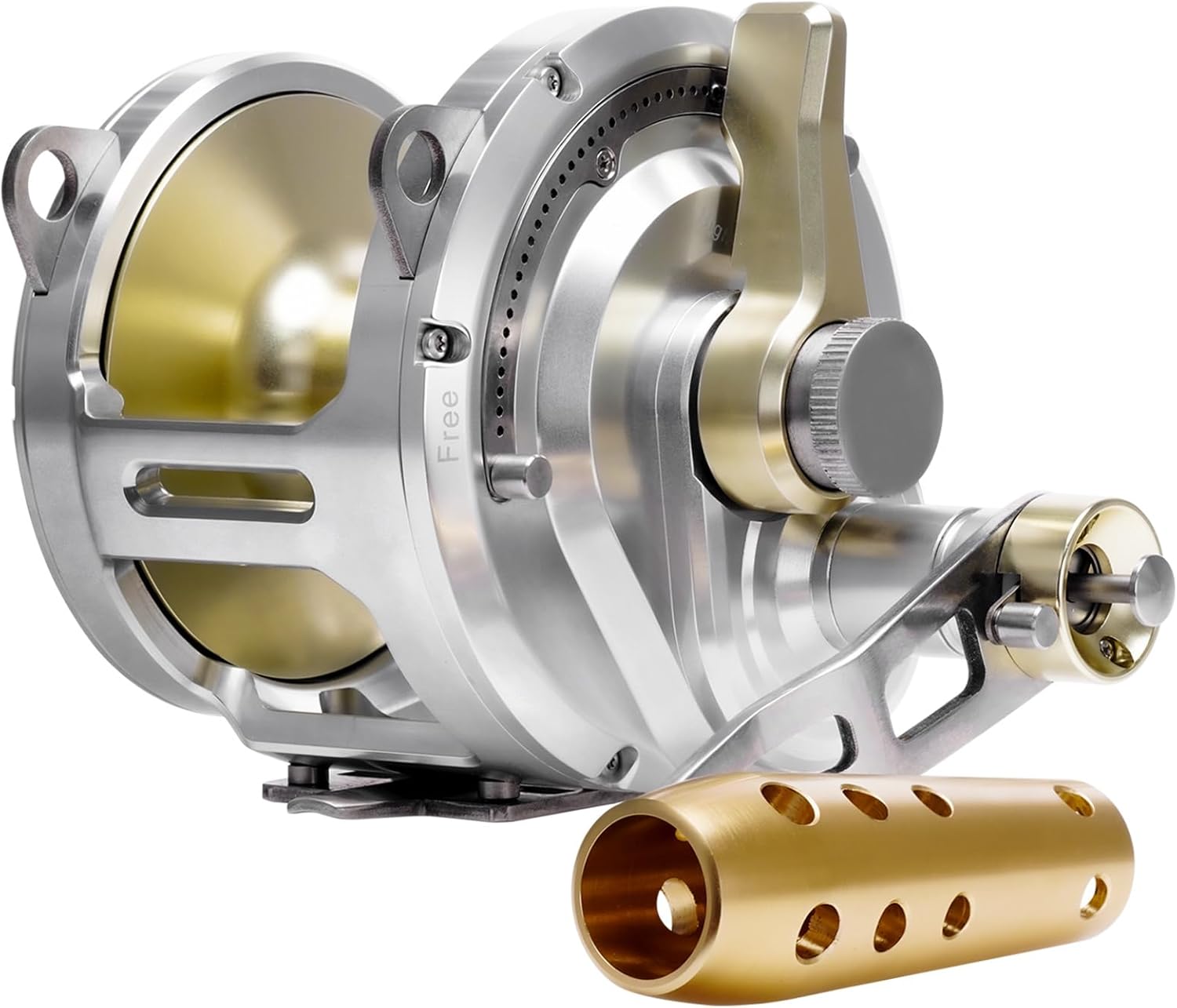 Heavy Duty 2KG Tuna Reel Deep Sea Fishing Reel 2 Speed 3.1:1/2.5:1/1.3:1 Gear Ratio Conventional Reel 132LB Max Drag Saltwater Big Game Trolling Reel for Offshore Boat Sailfish Right Handed