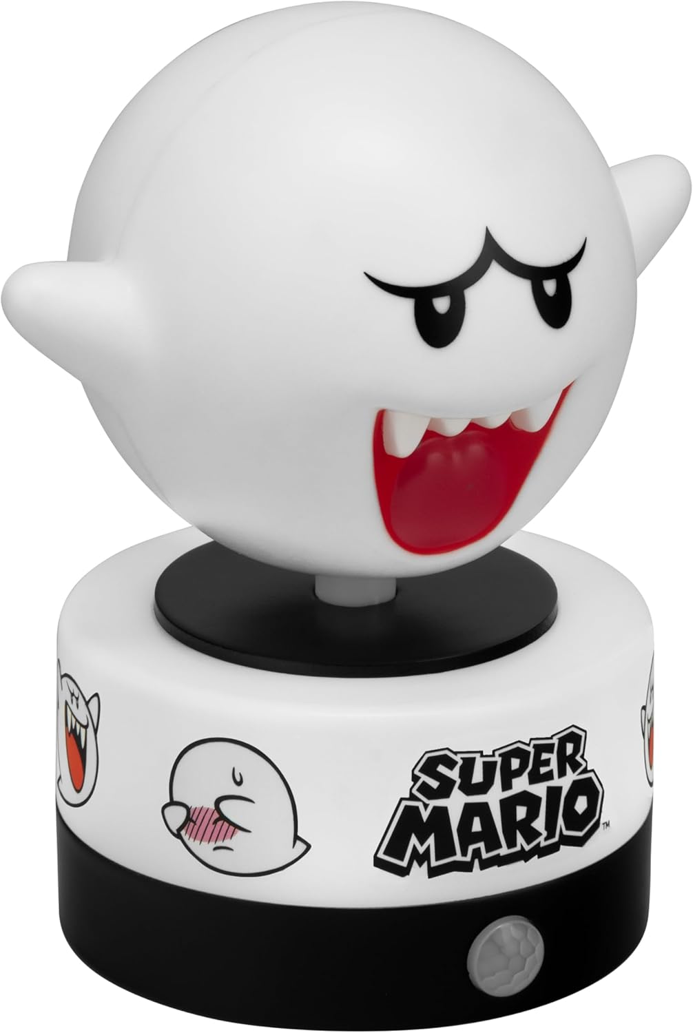 Paladone Super Mario Boo Motion Sensor Room Guard and Night Light, Officially Licensed Nintendo LED Lamp and Security Alarm for Kids Bedrooms, Teenagers, Home, Gift Idea