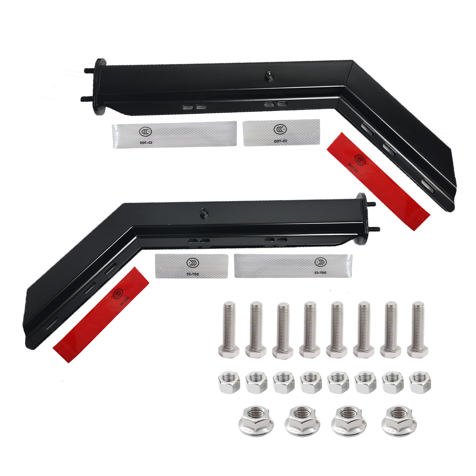 Amazon.com: FUTAIHE Black Angled Spring Loaded Mud Flap
