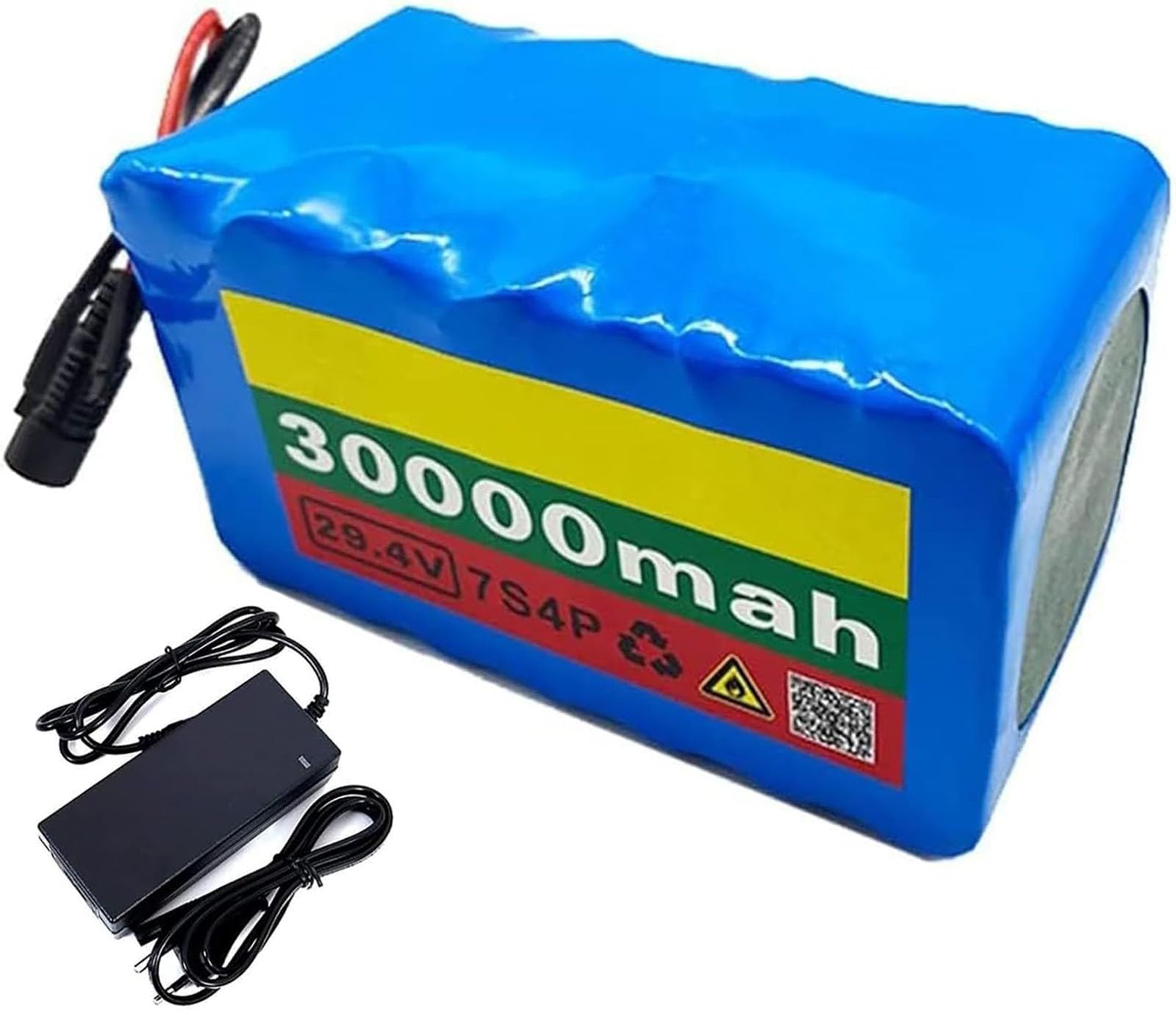 E-Bike Battery 24V 30Ah 7S4P Electric Bike 24V 30Ah Lithium ION Battery Pack For 50W 200W 350W 400W 500W Motor Electric Bicycle Scooter With 20A BMS And Charger(XT60)
