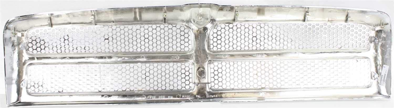 Garage-Pro Grille Assembly Compatible with Dodge Ram 2500 1994-2002, Ram 3500, Ram 1500 1994-2001 Without Sport Package Chrome Shell with Painted Silver Insert CH1200178, CH1200244