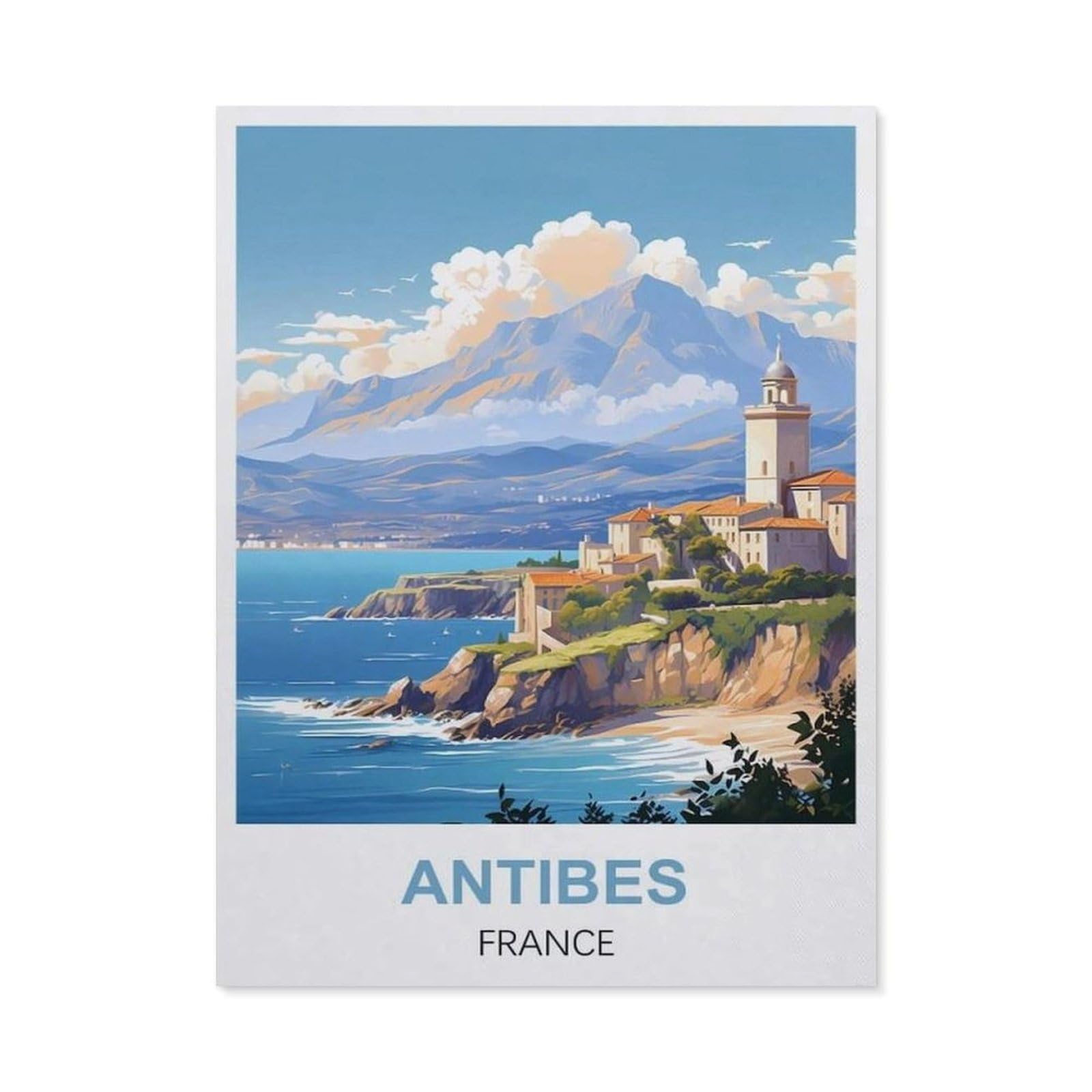 Metal Sign Tin Sign，Antibes France(20x30cm）