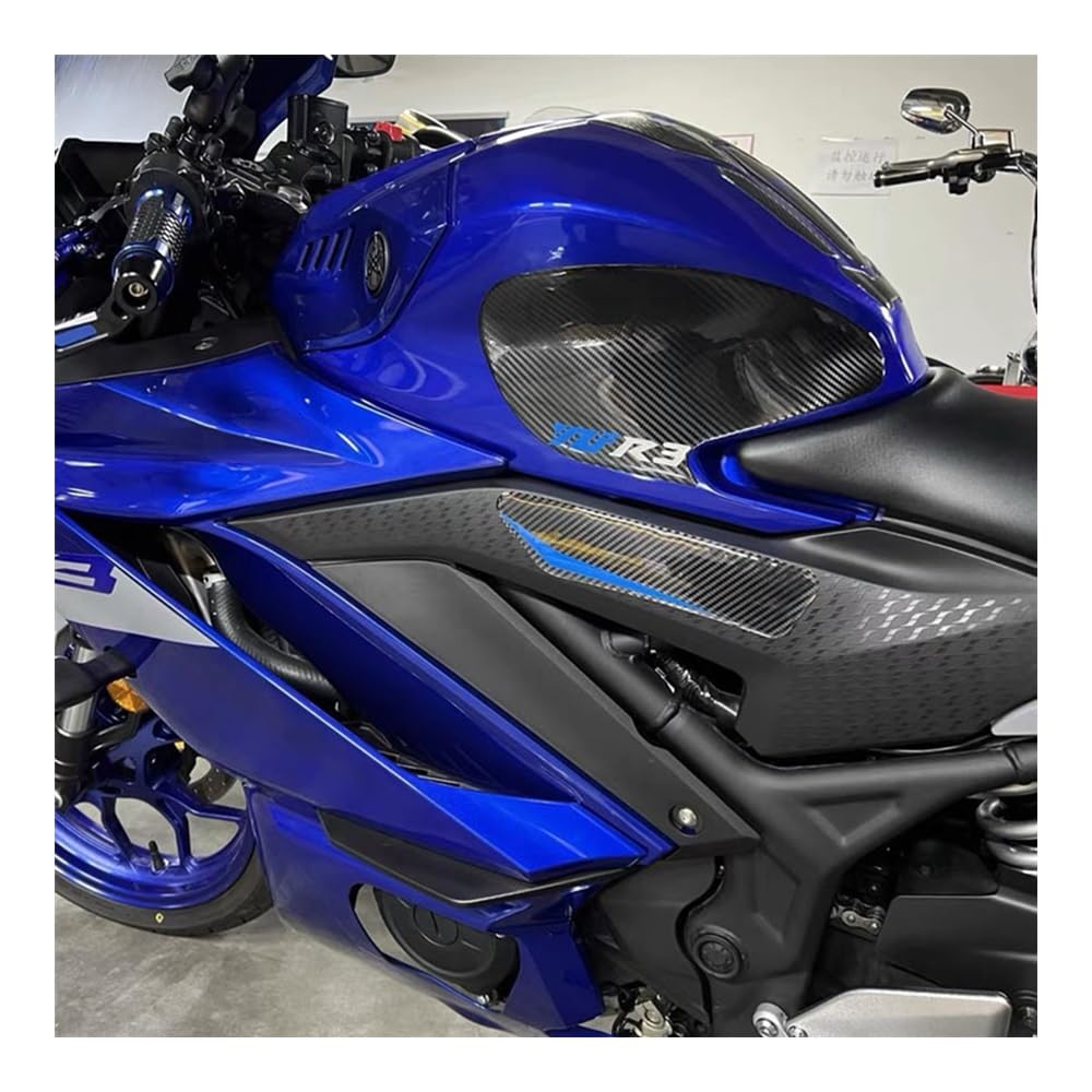 Motorrad Tank Pad Schutzfolie - Knie Grip Matte Für Yamaha R3 2019-2022