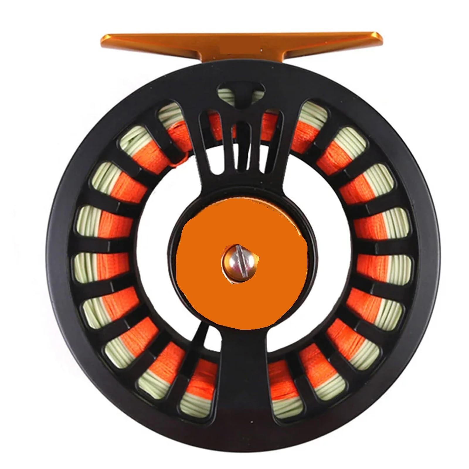 Carrete de Pesca con Mosca de Arrastre de Disco mecanizado CNC Grande y Ligero en Negro, 125 g 131 g 139 g
