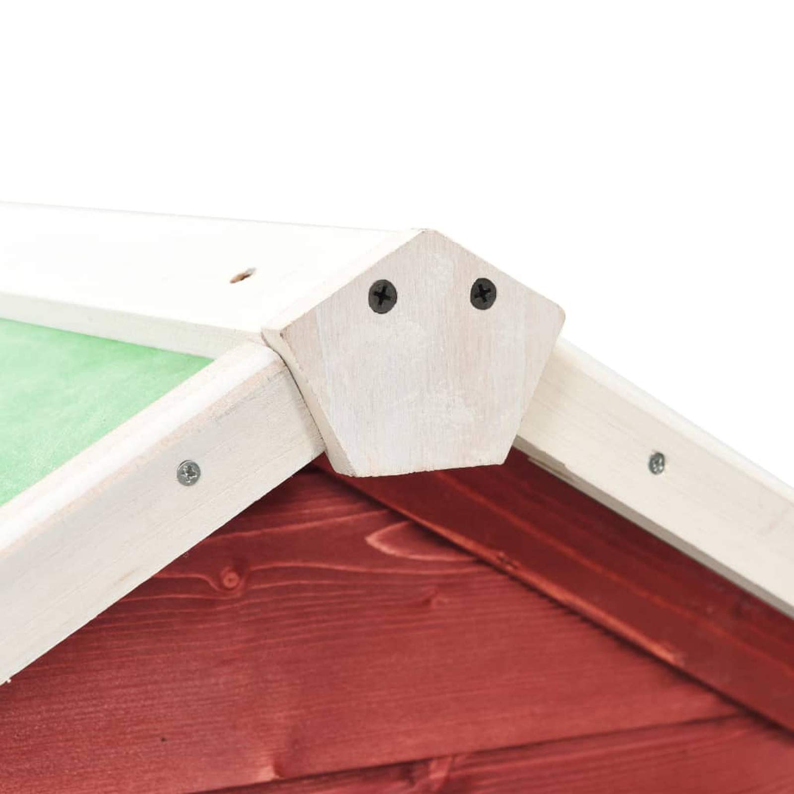 Conejera, XIAOGUANG Jaula Cobaya, Jaulas para Conejos, Jaula Hamster, Casa Conejo, Casita Conejo, Nido Conejo, de Madera Maciza de Abeto Rojo y Blanco 140x63x120 cm
