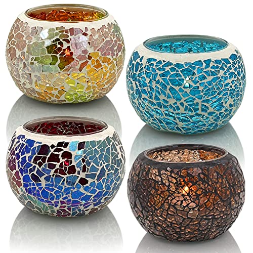 SHMILMH-Thanksgiving-Candle-Holder-Set-of-4-Glass-Votive-Candle-Holders-Handmade-Cracked-Tealight-Holders-for-Fall-Christmas-Home-Decorations