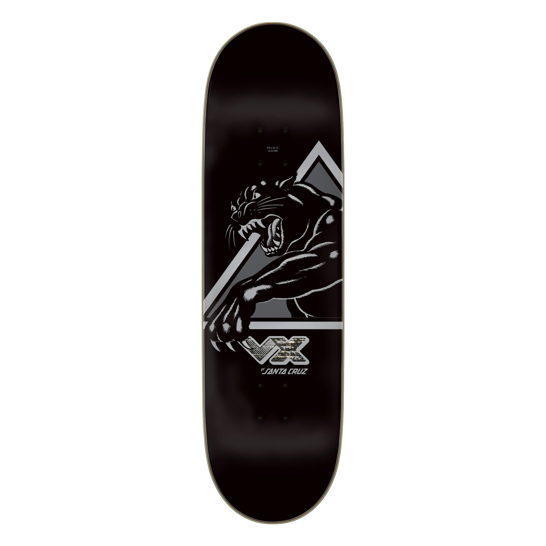 SANTA CRUZ Tavola da skateboard Natas Shattered Panther VX, 22,9 x 81,7 cm