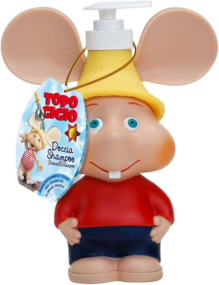 Topo Gigio: 2in1 Shower and Shampoo 8.45 Fluid Ounce (250ml) Bottle [ Italian Import ]