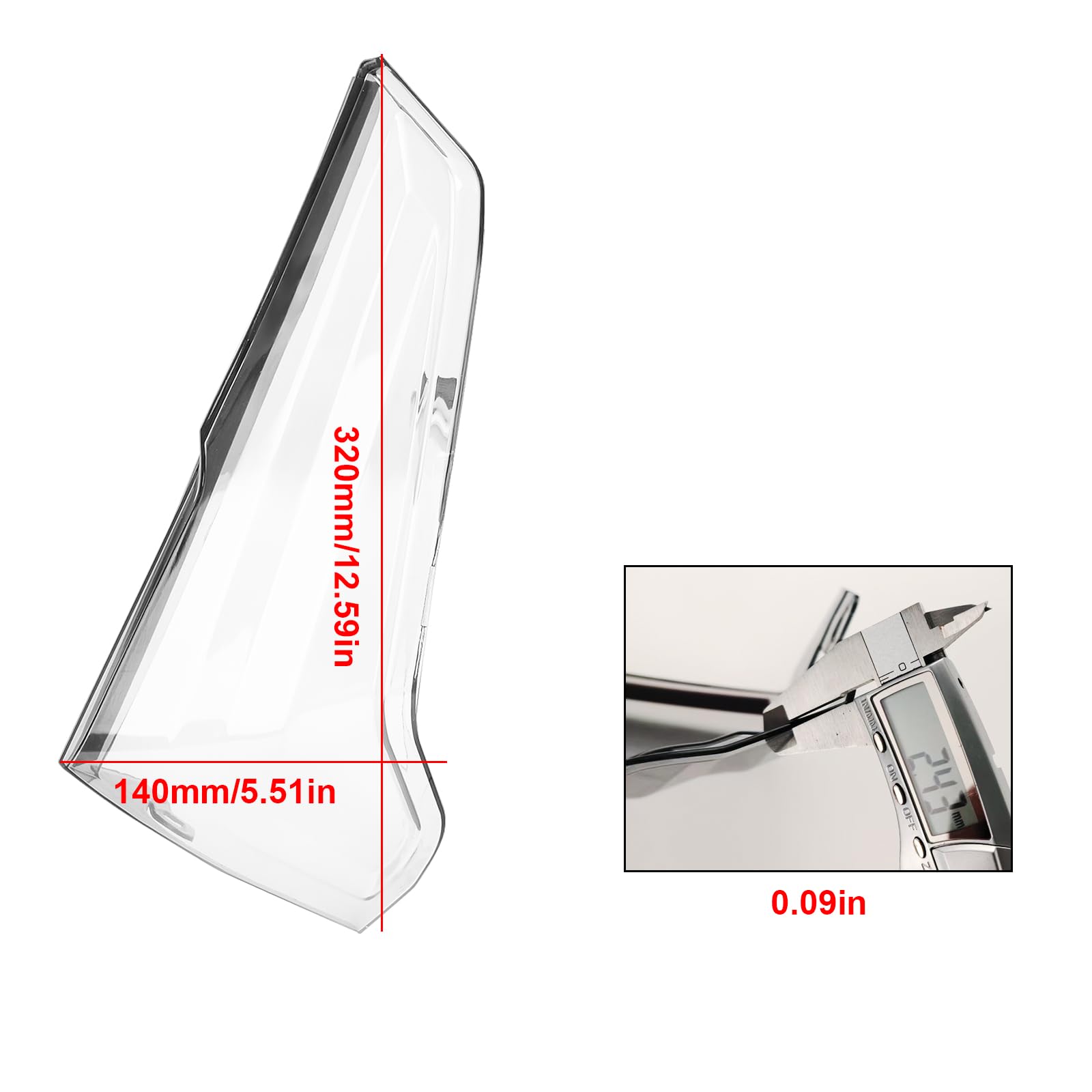 Parabrezza laterale per moto, spoiler anteriore e gamba, compatibile con Yamaha Nmax155 Turbo/V3/E-CVT 2025 Sport Winglet protezione del pannello del corpo (trasparente)