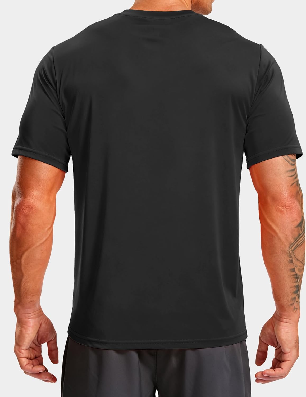 NEYOUQE Men's Workout T-Shirt Sport UPF 50+ Sun Protection Rash Guard Shirts Dry Fit Moisture Wicking Athletic Tops - Image 2