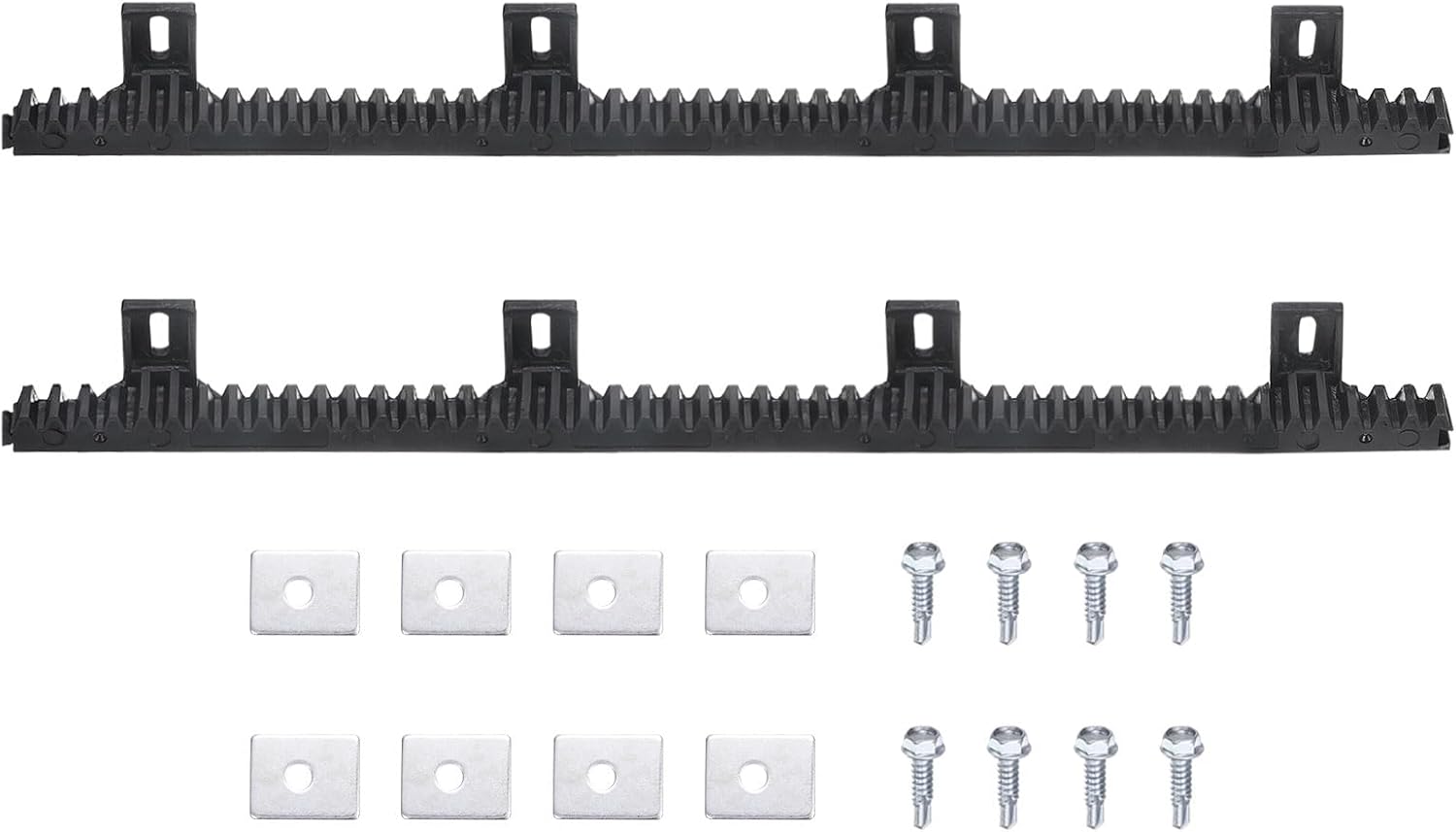 Amazon.com: uxcell Nylon Gear Rack, 2 Pcs Total 6.6 ft Heavy Duty ...