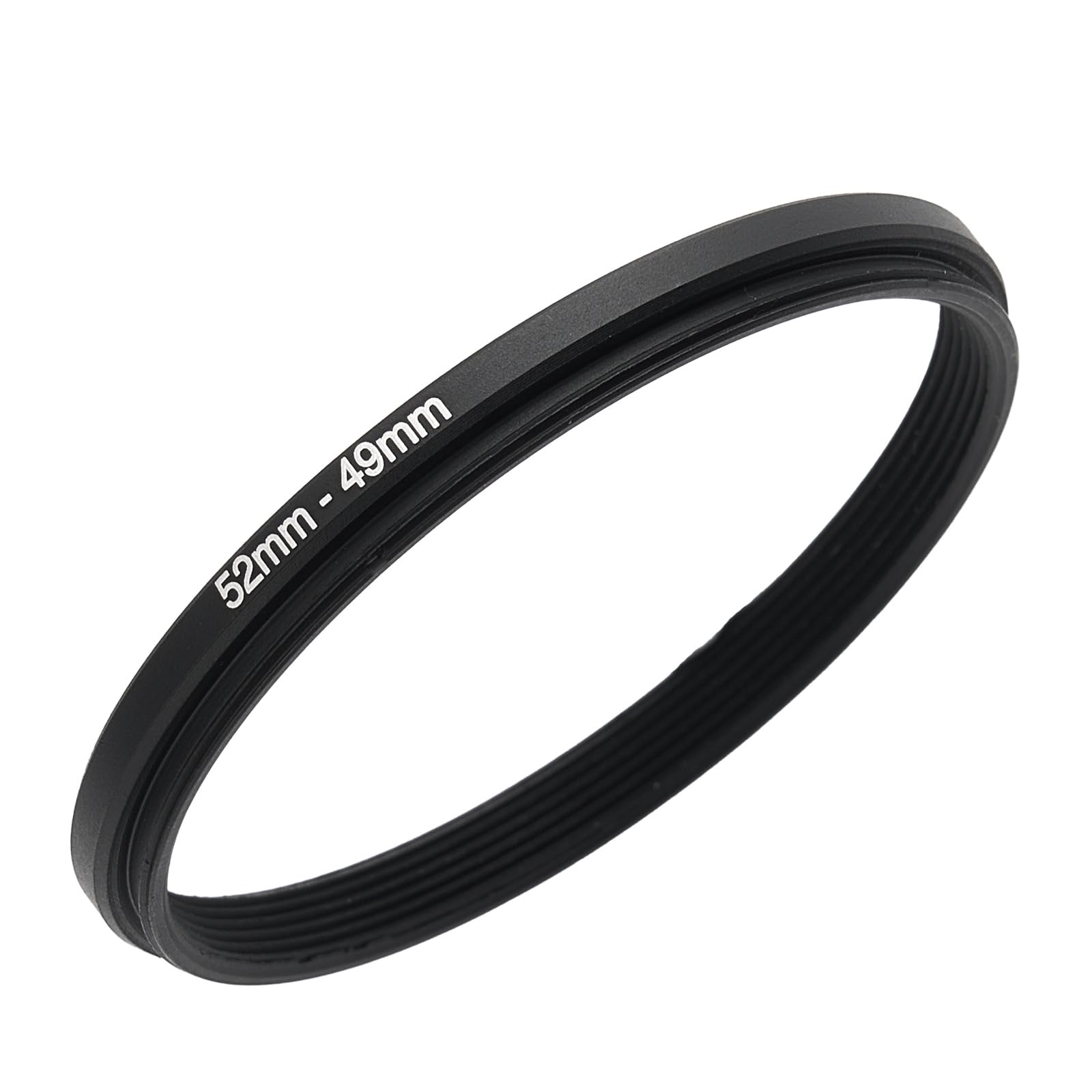 GZNLY 52mm to 49mm Step-up Adapter Rings Filter Adapter Black Metal Step Down Filter Ring Adapter Compatible with All Brand UV CPL ND Camera Lens Filter Stepping Rings (52mm-49mm)