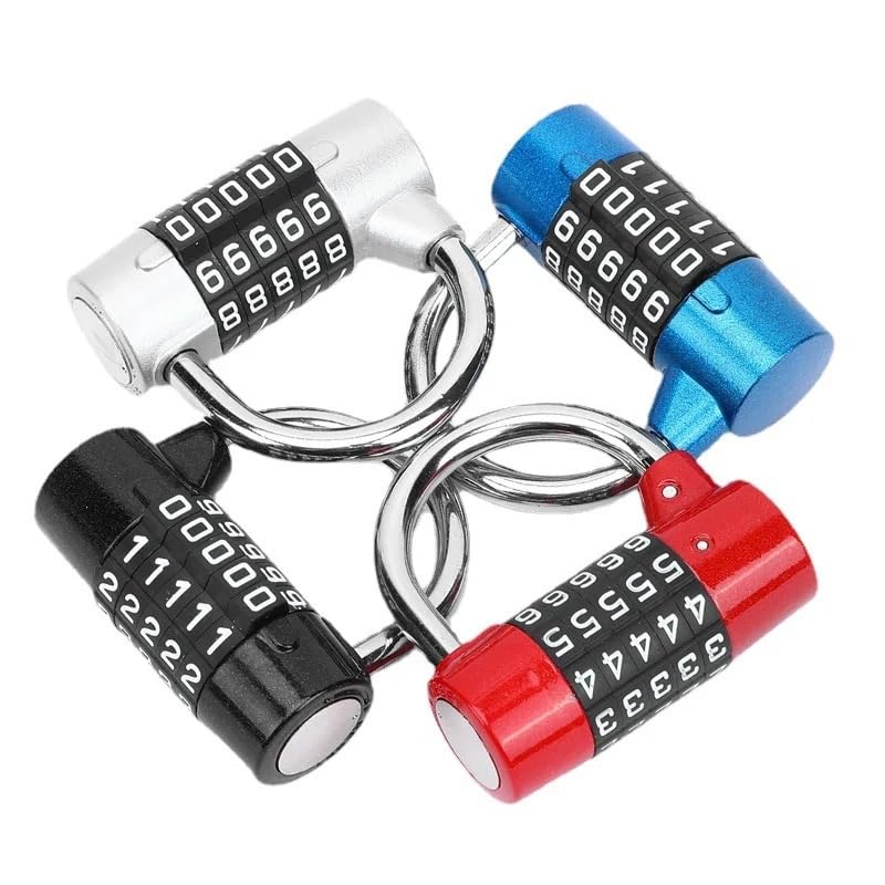 Cadenas Code Cadenas à combinaison à 5 chiffres avec mot de passe Cadenas(Blue)