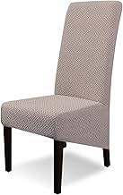 XL Stretch Chair Cover 4 Pieces Large Dining Chair Cover Large Size Removable Washable for Dining Room Hotel Kitchen Decor Diagonal #Camel