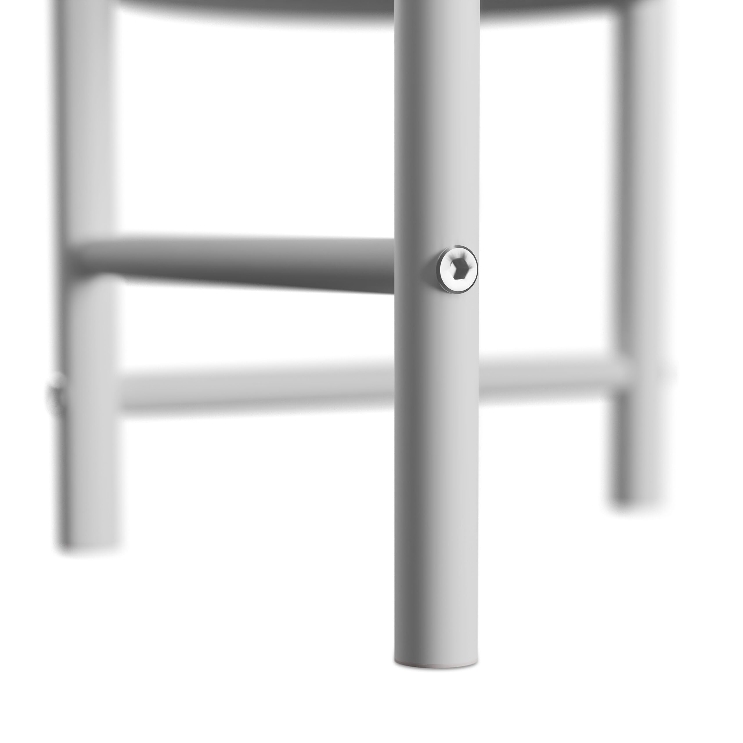 Relaxdays Stojak na rośliny, 4 półki, metal i tworzywo sztuczne, wys. x szer. x gł.: 81 x 48 x 49 cm, do wnętrz, stojak na kwiaty, biały
