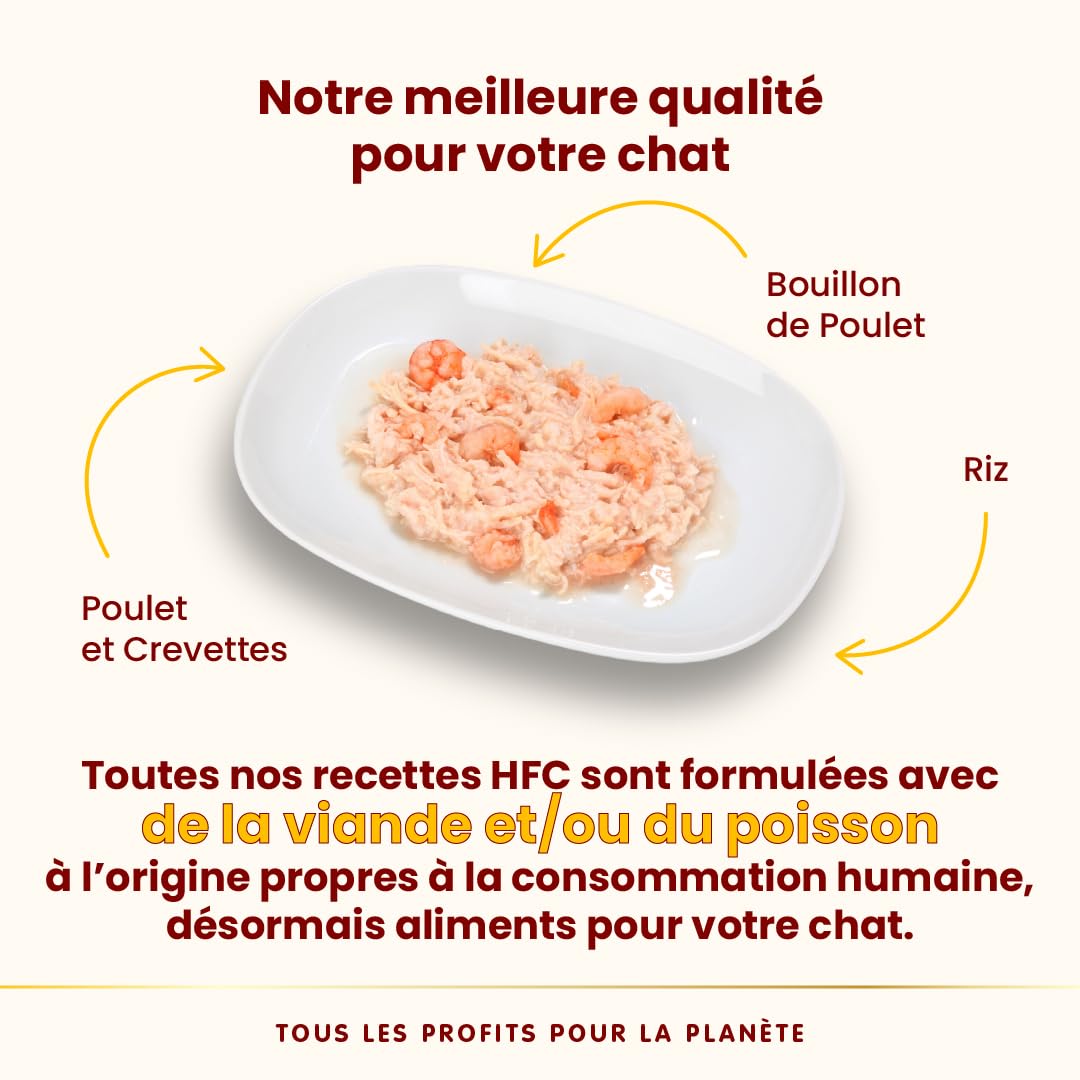 almo nature HFC Natural Aliments Humides pour Chats – Recettes Assorties au Poulet – 70g, Lot de 6