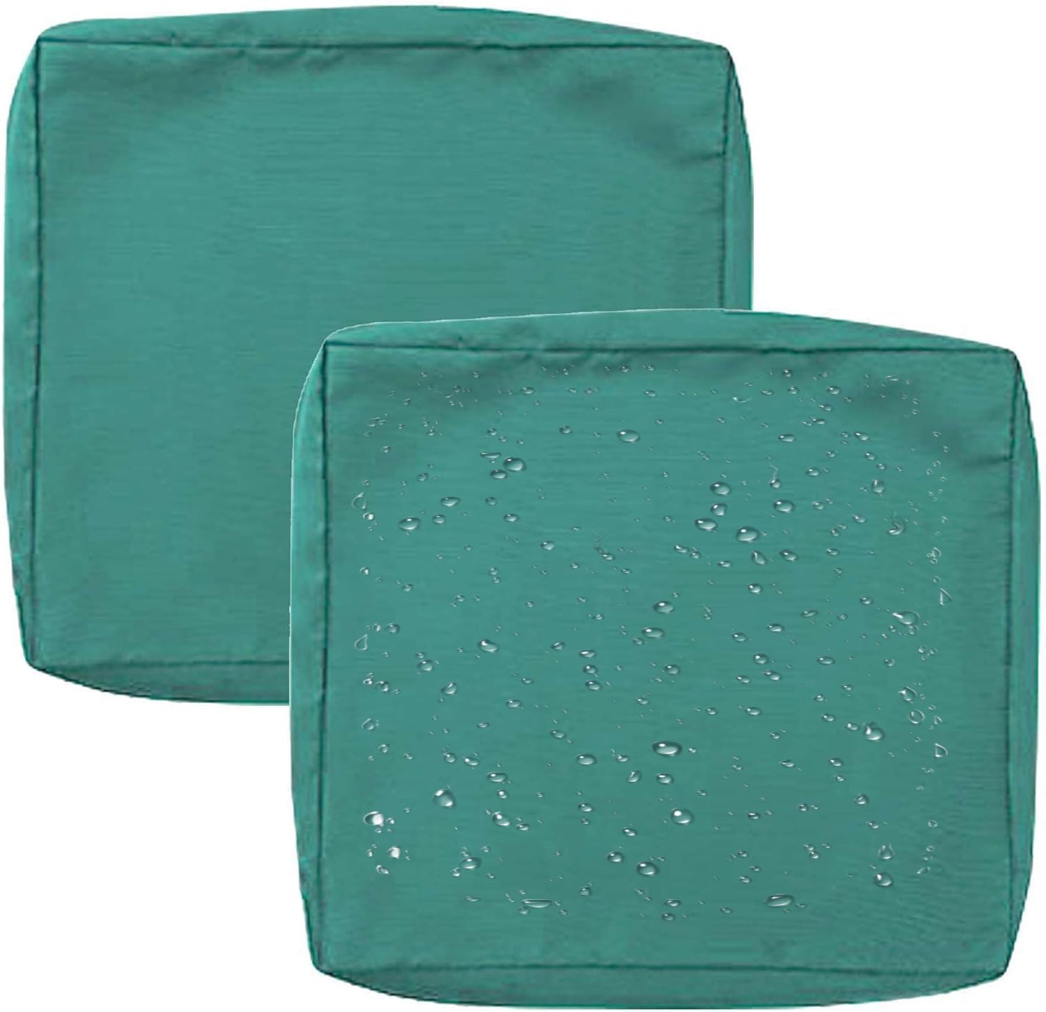 1/2/4 Pack Waterproof Sofa Seat Cushion Covers with Zipper for Outdoor and Indoor/Patio/Garden/Rattan/Chairs Furniture Protectors Cover 50/60cm Cushion Slipcover Removable(Color24,60x60x10cm (2pcs)) — image 1