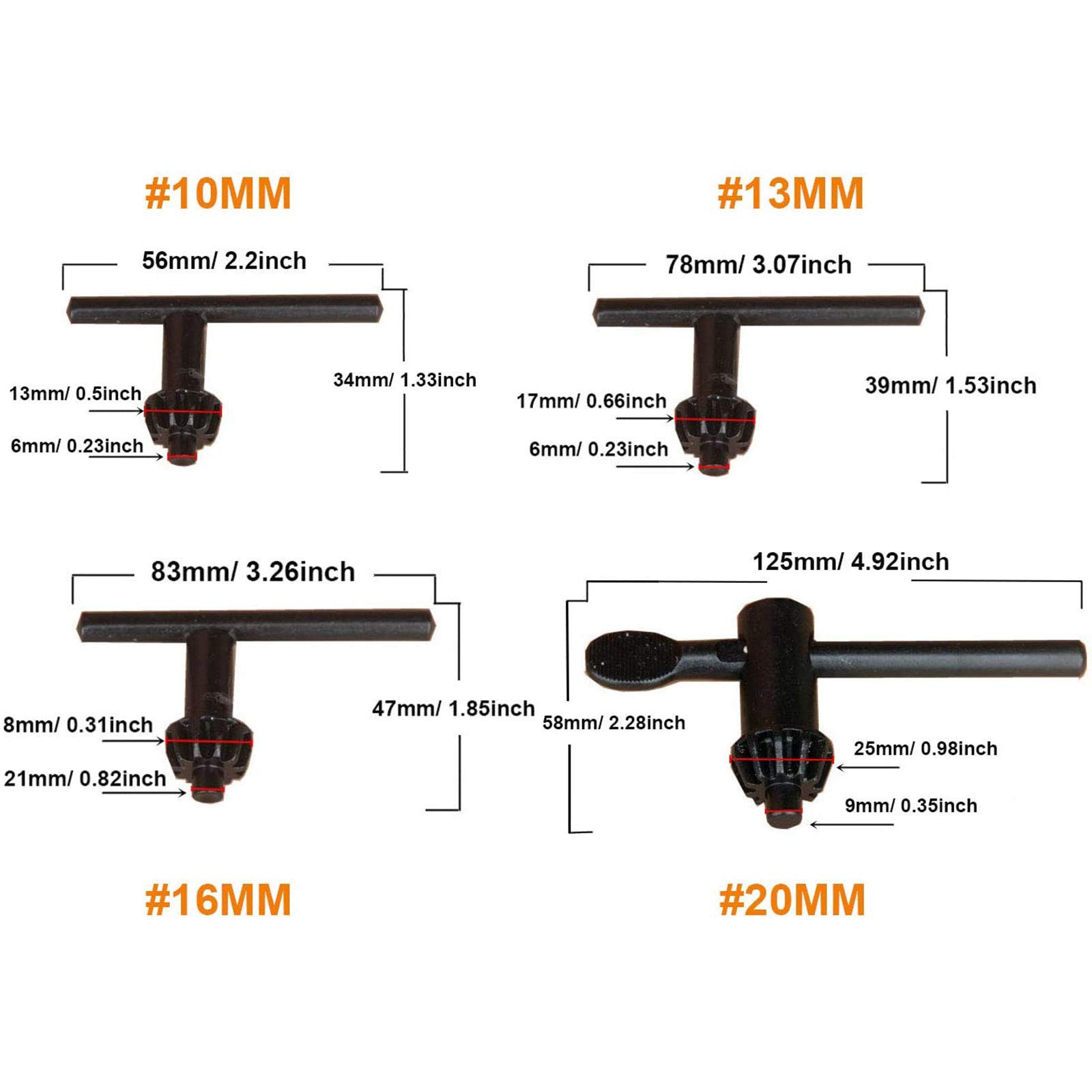 Chiave A Cricchetto Per Mandrino Trapano 2 In 1 - Con 3 Punte Di Ricambio, Universale Per Trapali Elettrici | Design Ergonomico Antiscivolo