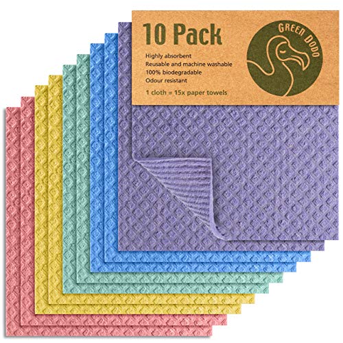 Green Dodo Swedish Dishcloth 10 Pack - Eco...