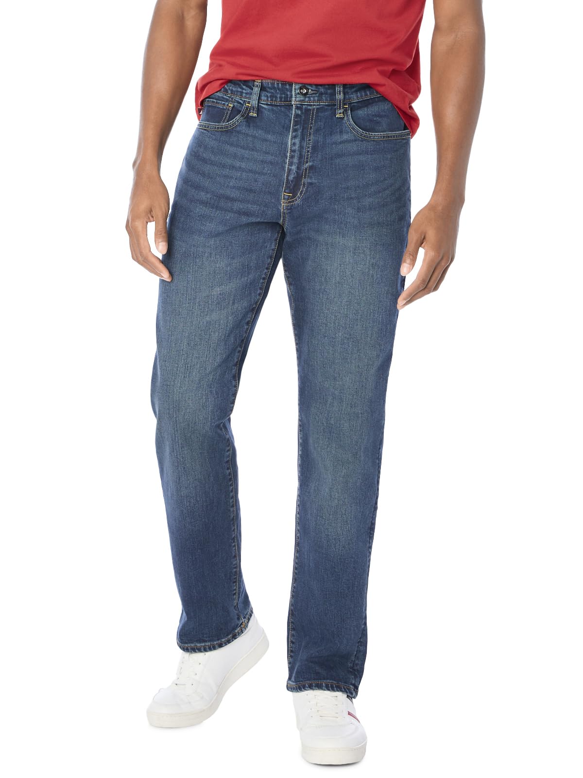 Nautica mens Nautica Original Relaxed Stretch Denim Jeans, Atlantic Coast Wash, 32 US
