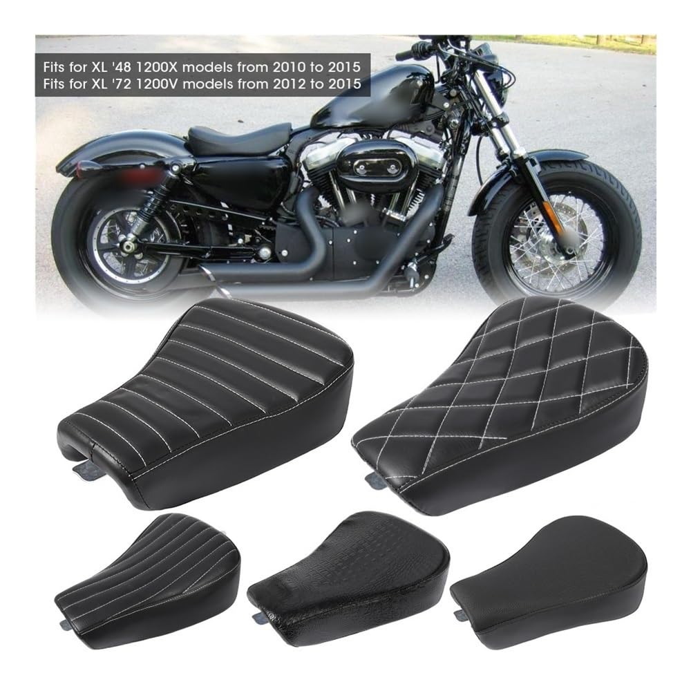 Coprisella per moto sportiva Cuscino Del Sedile In PU Per Conducente Anteriore Motociclo Per Sportster Forty Eight XL1200 883 72 48 Coprisedile Per Moto