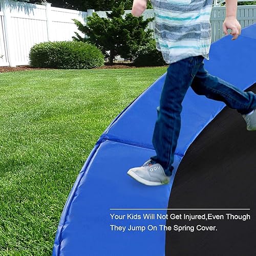 Trampoline Protection Mat 10ft Trampoline Spring Cover Safety Pad Round Spring Protection Cover Water-Resistant Trampoline Replacement Pad Trampoline Accessories (10 Feet)